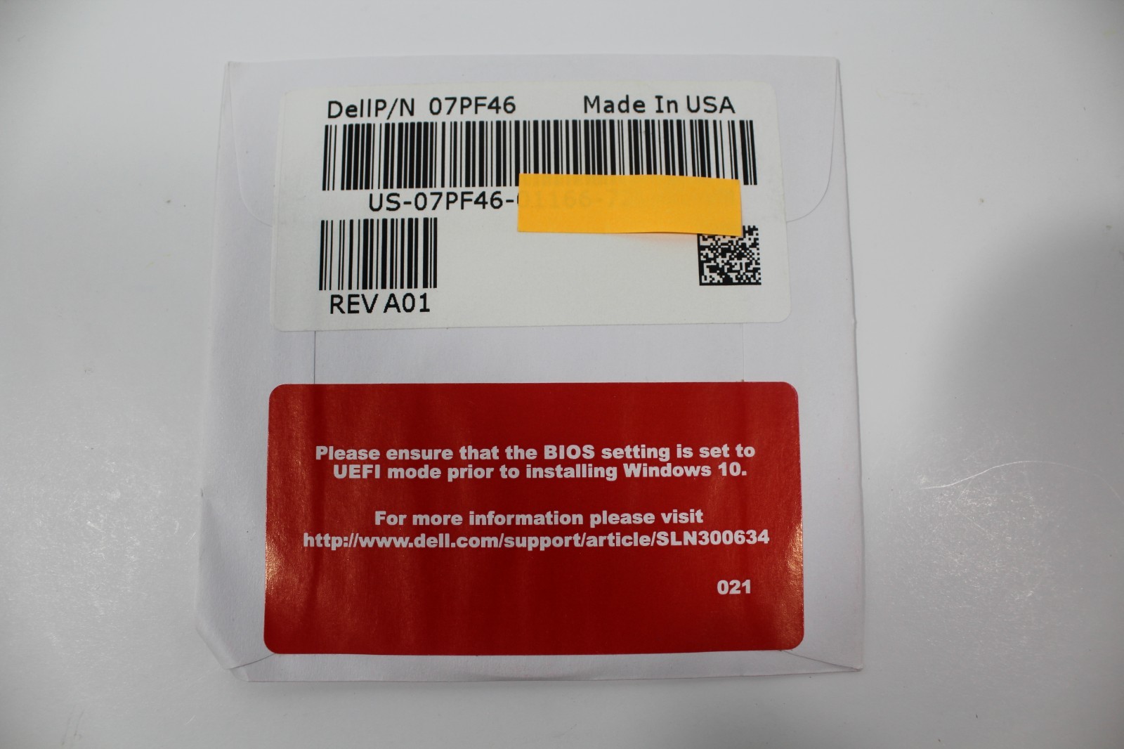Dell Windows 10 Pro 64-bit Reinstallation Disc Sealed Operating System