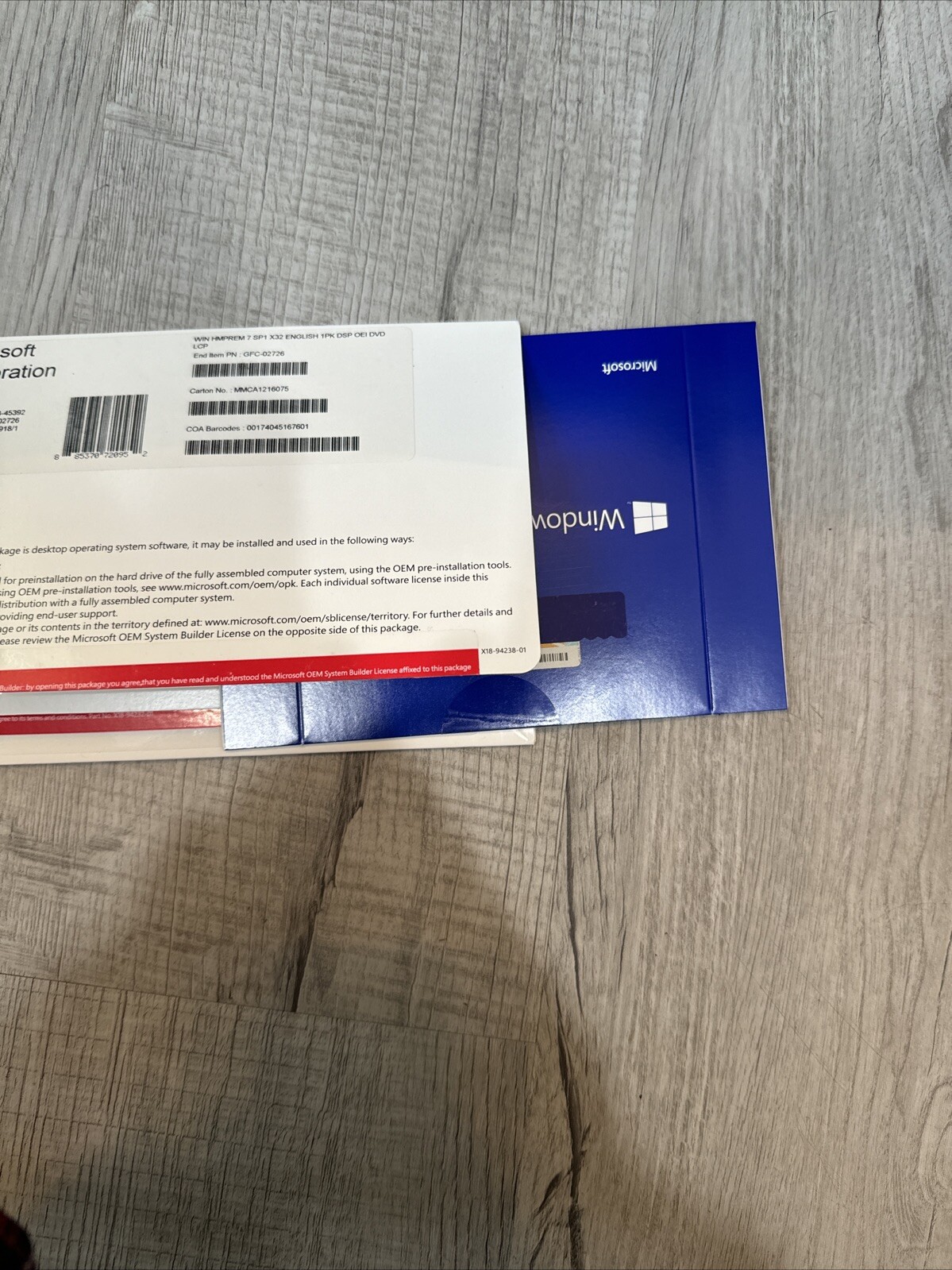 Brand New – Microsoft Windows 7 HMPREM SP1 X32 English DVD OEI
