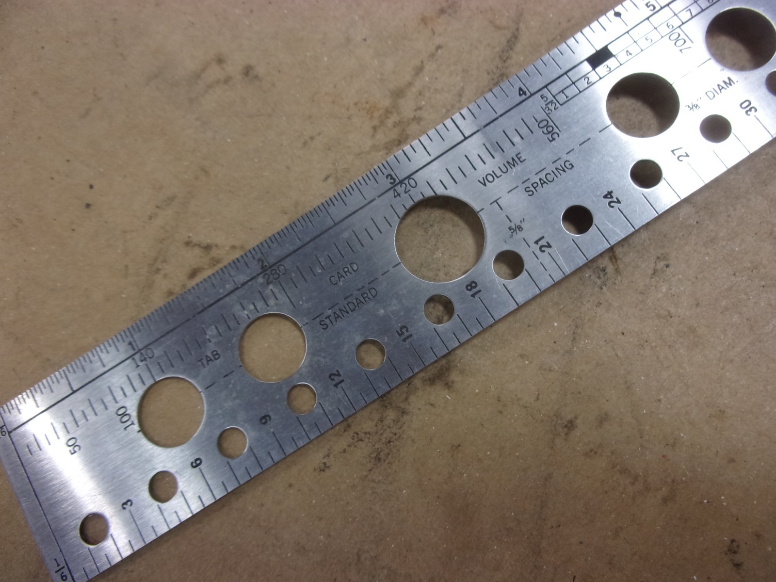 Vtg COMPUSOFT No. 6064 18″ Ruler Template Paper Caliper Geometric Architect USA