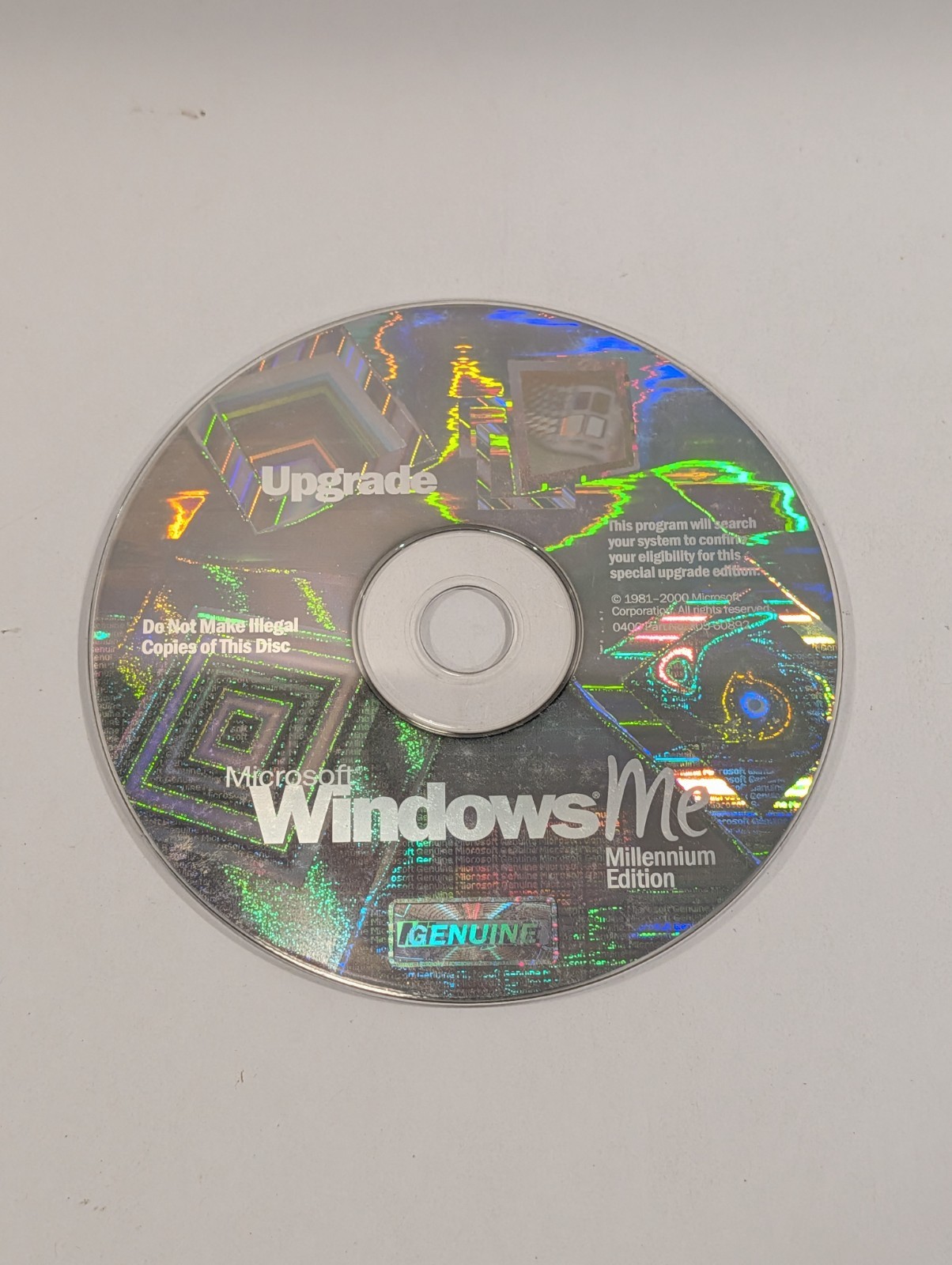 Windows Millennium Me Upgrade CD | Disc Only