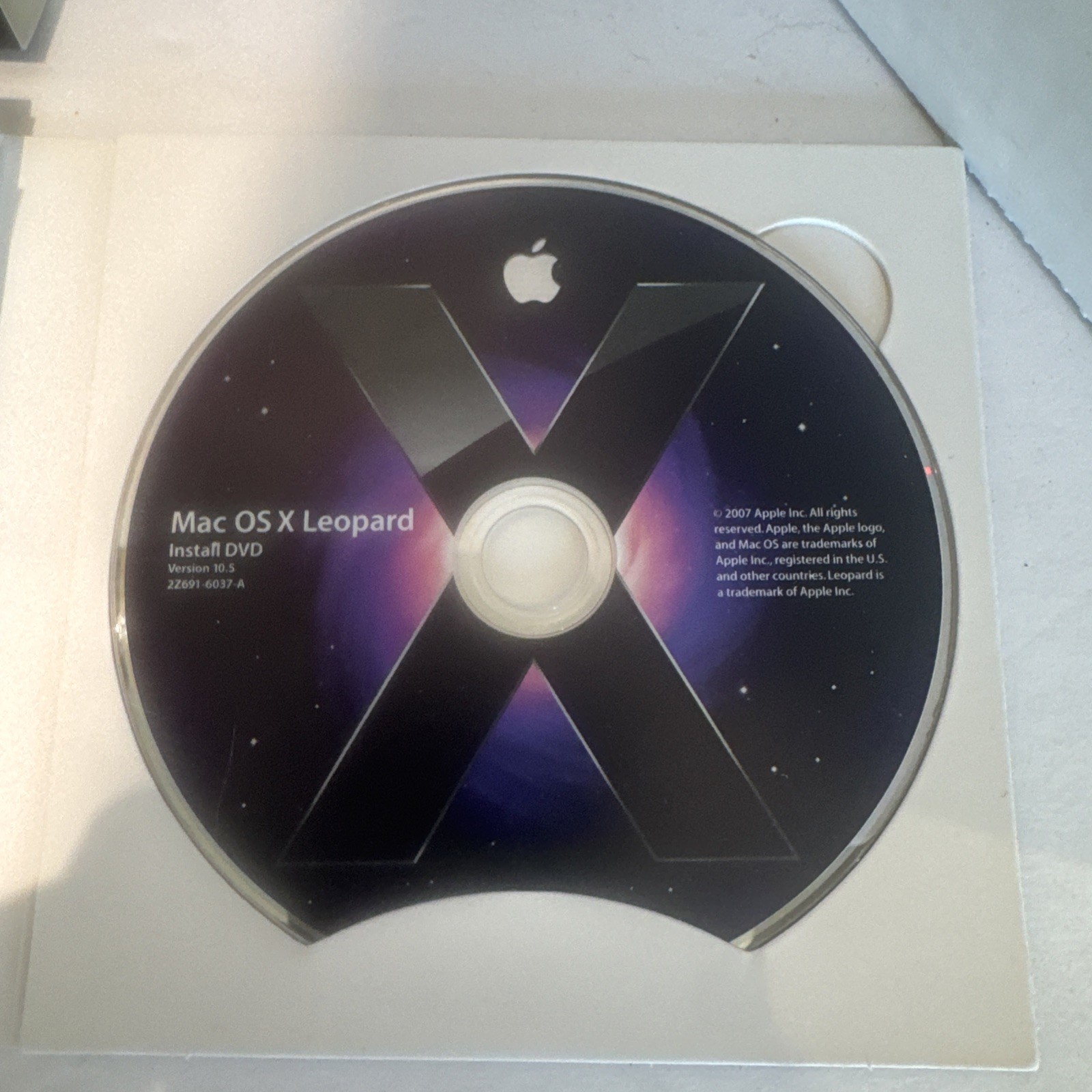 Apple Mac OS X Version V10.5 2007 Leopard & 2009 IWork V9.0
