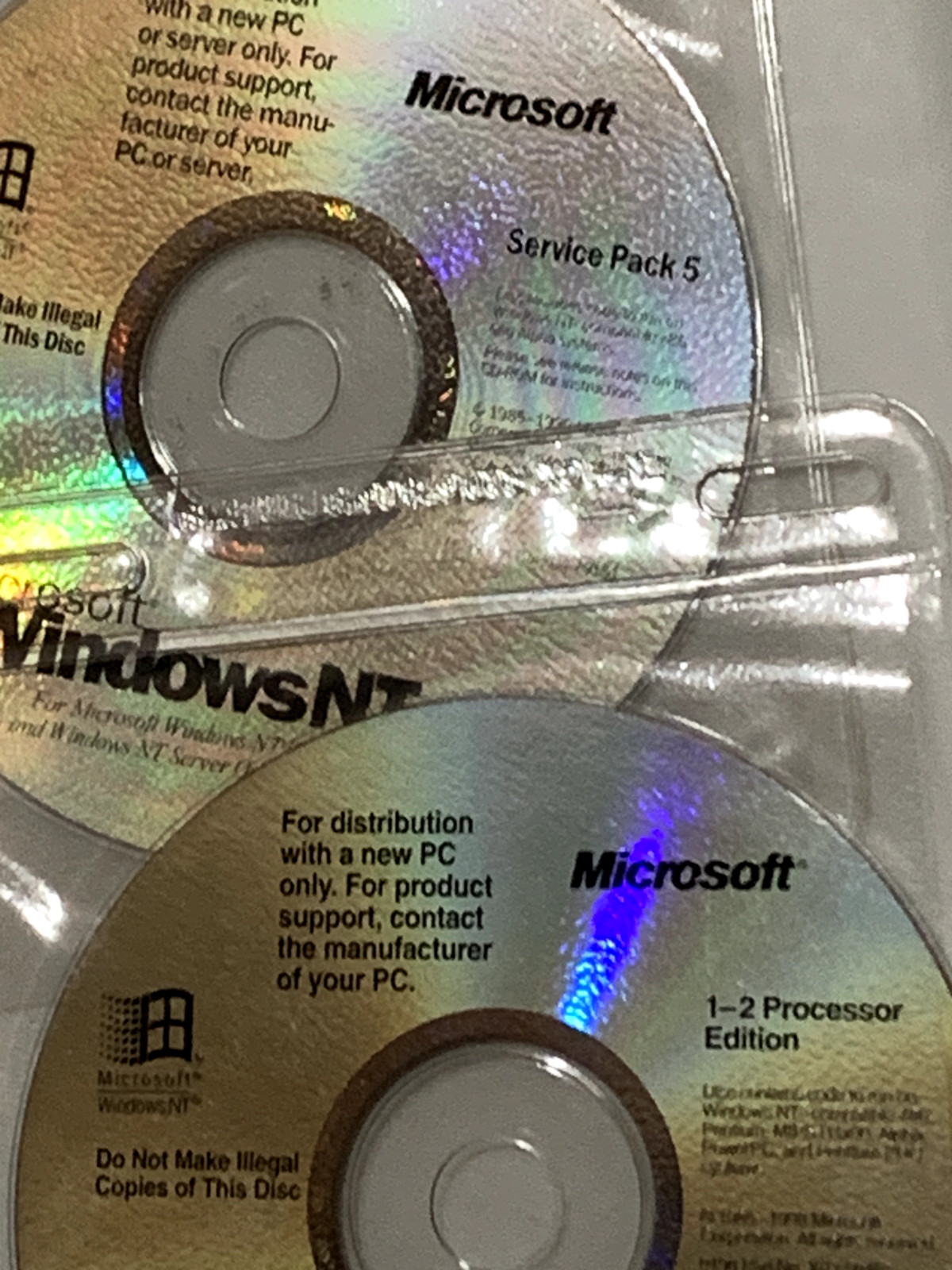 Microsoft Windows NT 4.0 Workstation With SP5 3.5 Disks and CD Vintage