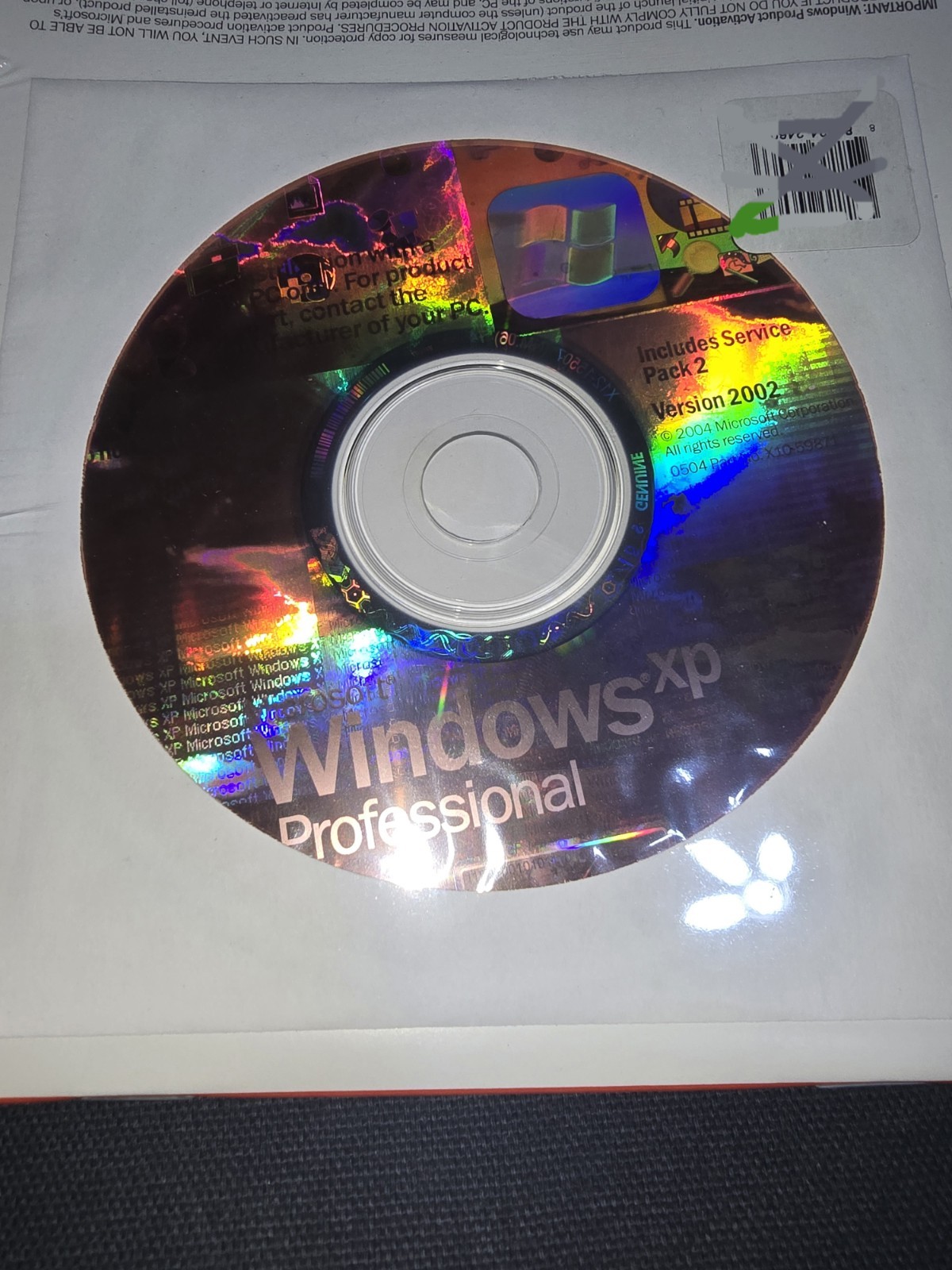 MICROSOFT WINDOWS XP PROFESSIONAL w/SP2 – 100% NEW, OEM ISSUED & SEALED