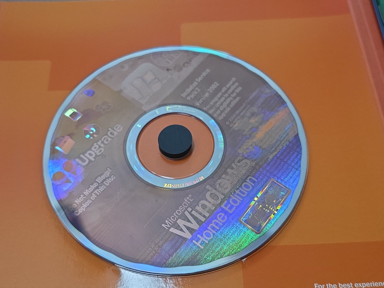 Microsoft Windows XP Home Edition Upgrade W 2 Service Packs + Product Key