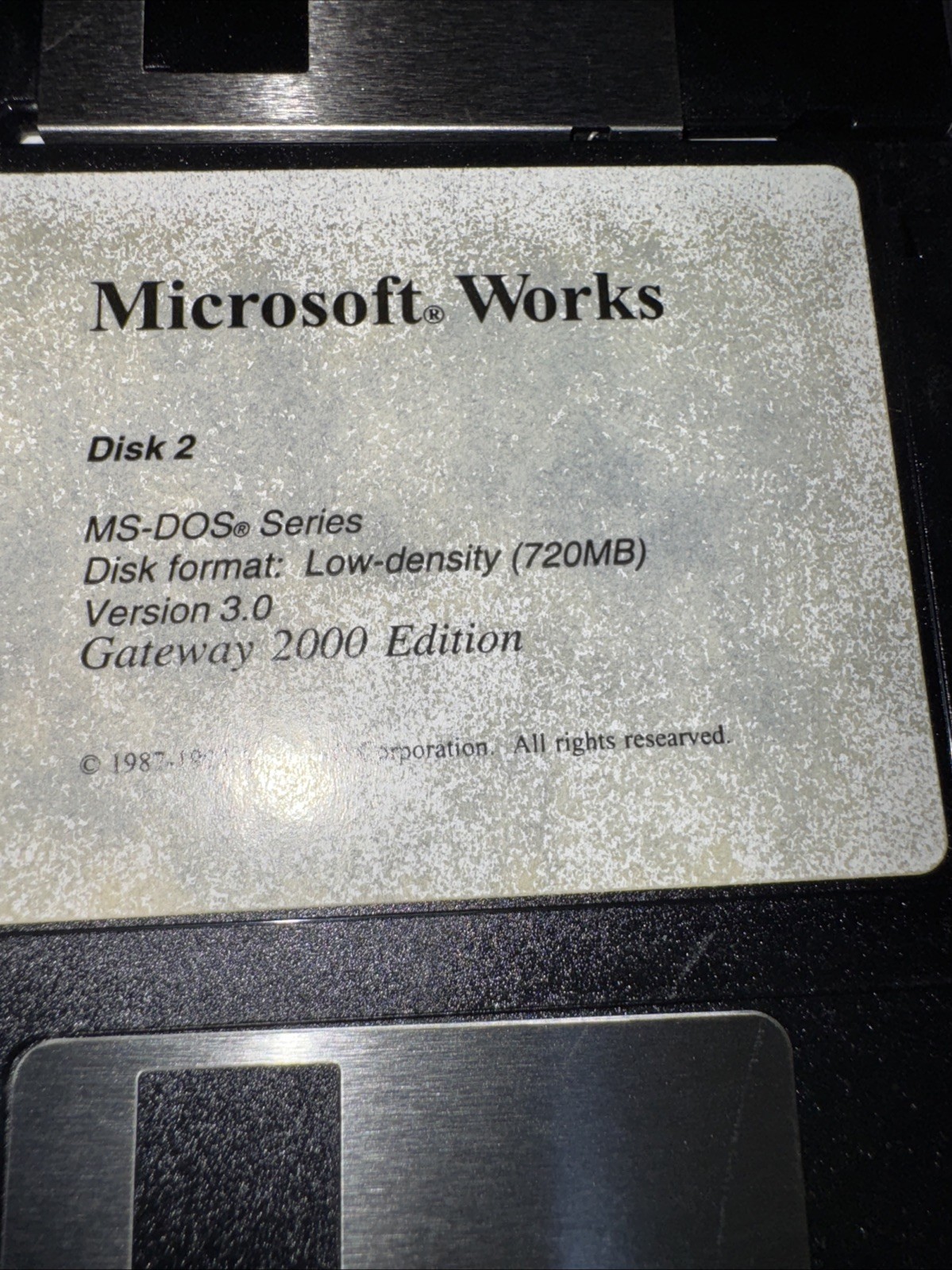 Microsoft Works Version 3.0• 3.5″ Floppy Vintage 2000/ 5 Disks