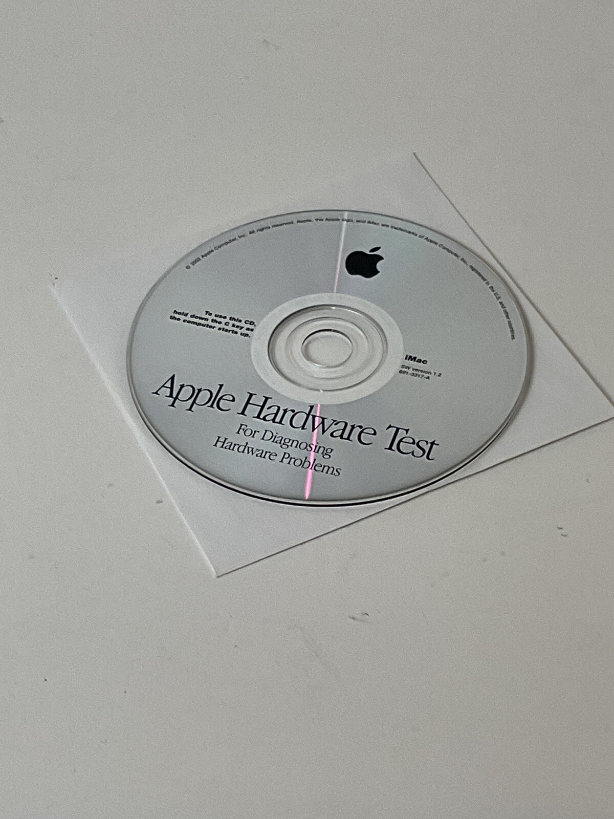 Apple Hardware Test CD DVD iMac OS X 10 Software Version 1.2 OEM
