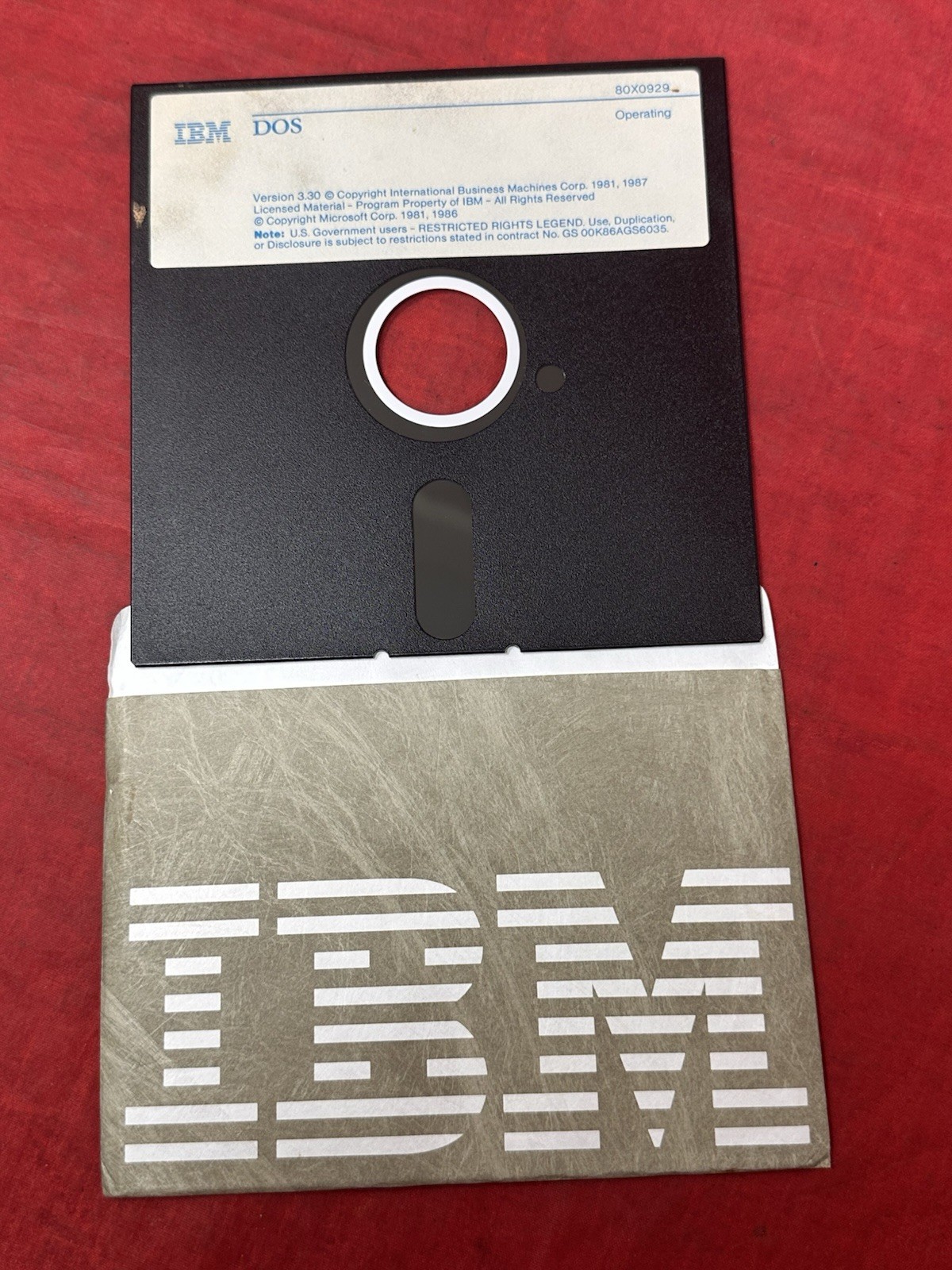 IBM DOS 3.30 5.25″ OS 80X0929 80X0735 80X0950 Utilities Startup Microsoft 1987