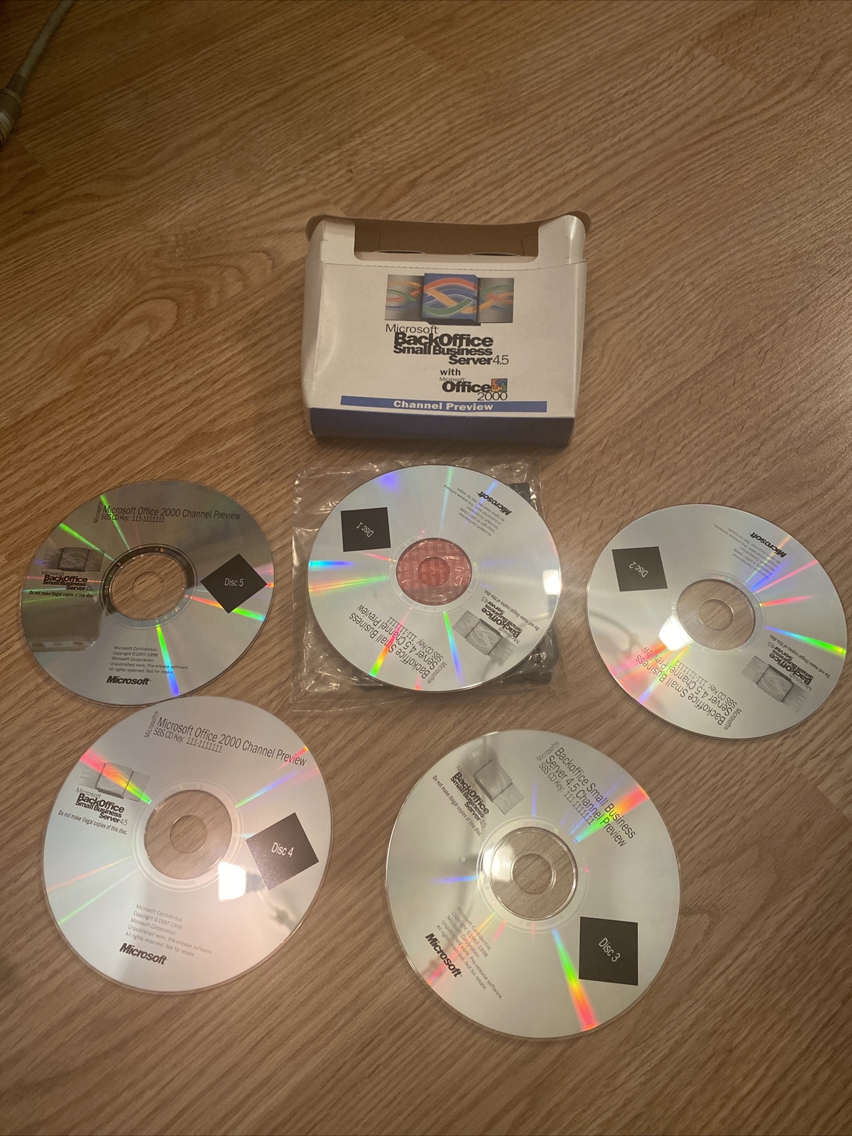 Microsoft back office small business server 4.5 channel preview Super Rare New