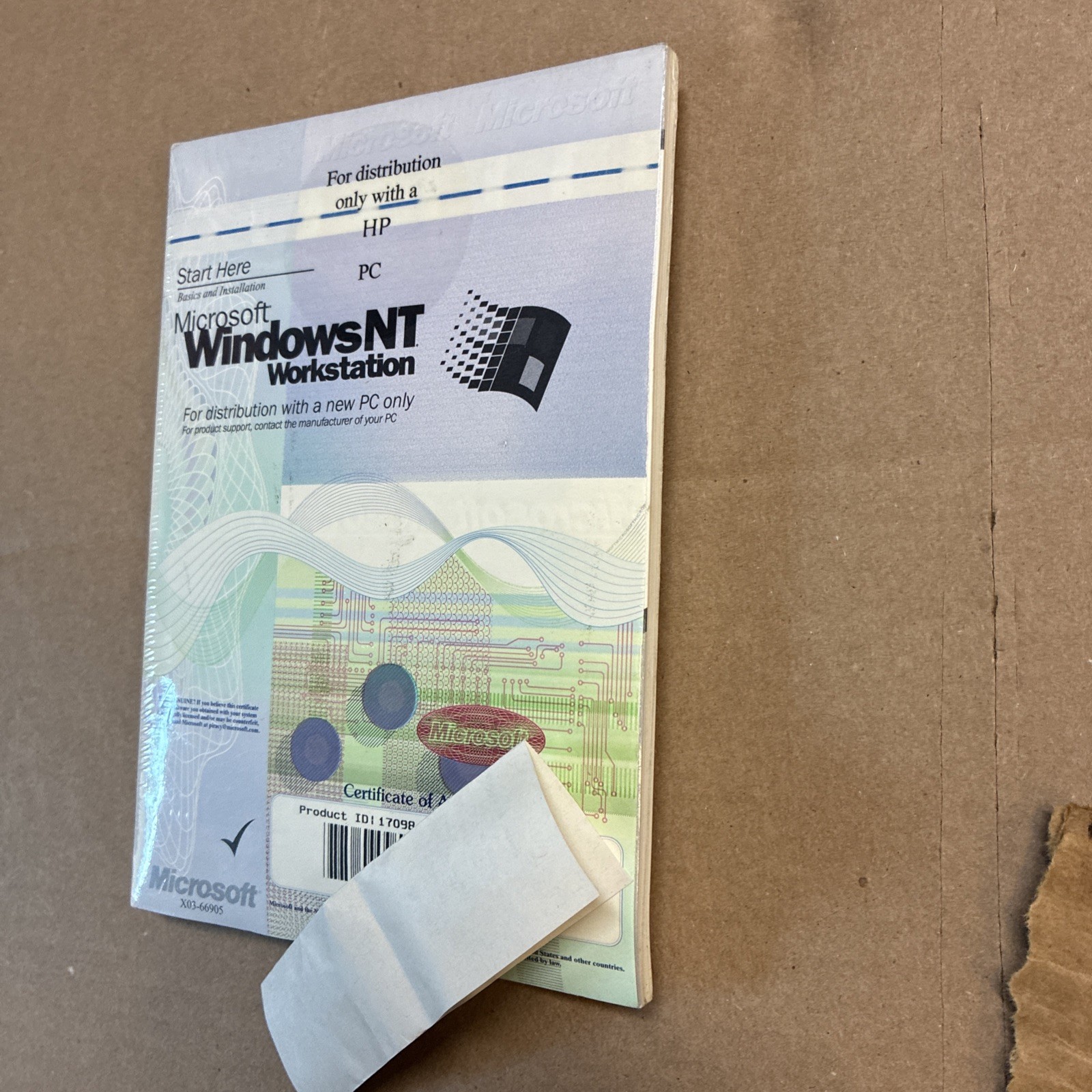 Vintage Windows NT Workstation CD & 3 Floppy Disks PC Only Sealed 1997 CoA