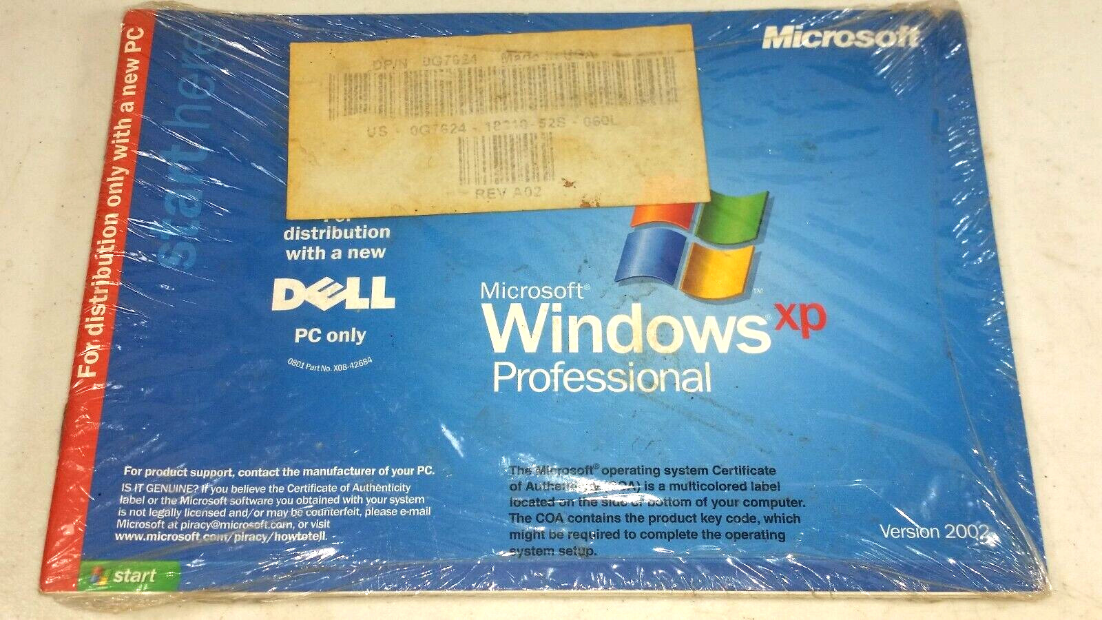 Microsoft Windows XP Professional SP2 Reinstallation CD 2002 for Dell