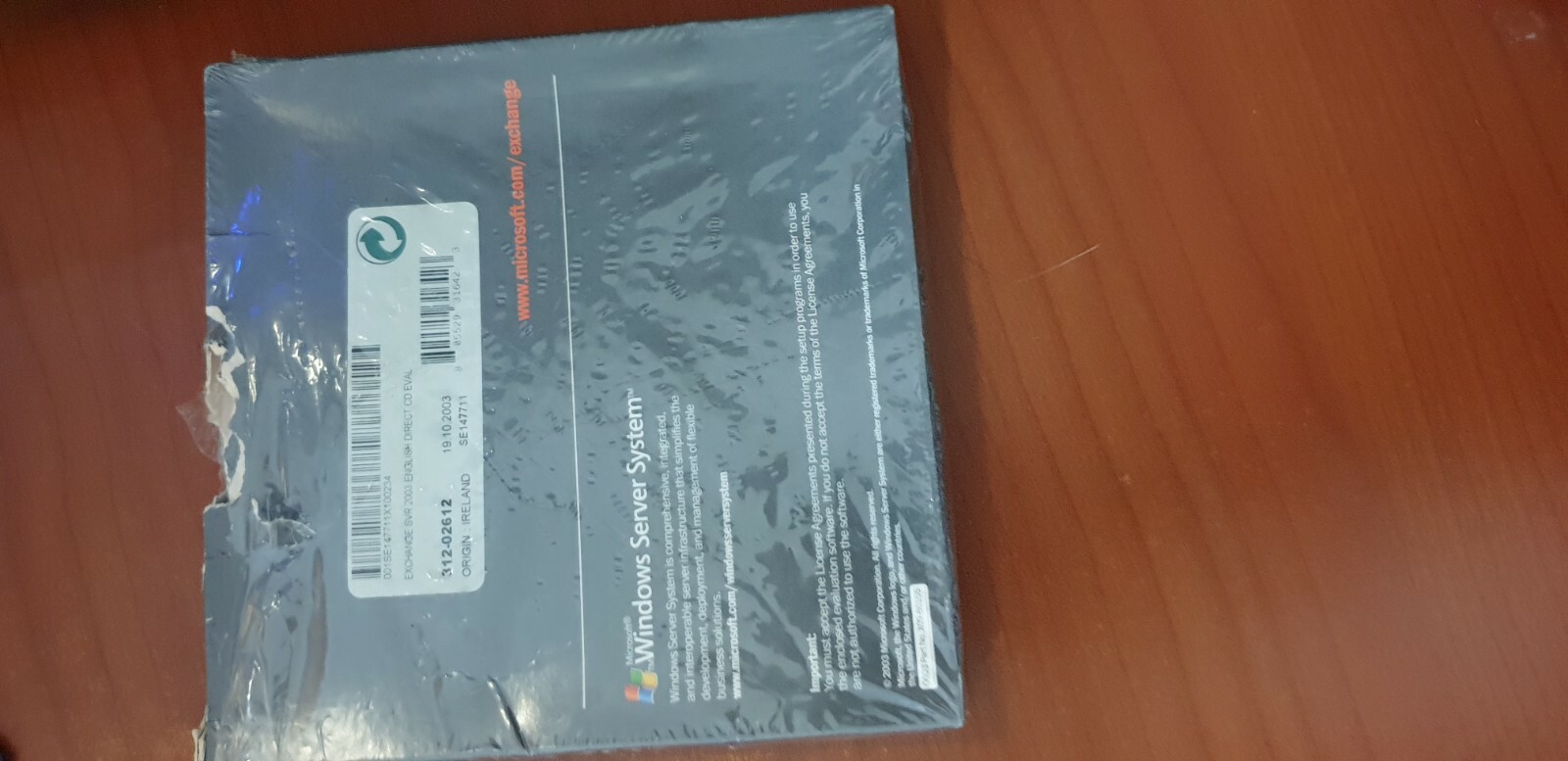 Microsoft Exchange Server Windows Evaluation Kit 2003