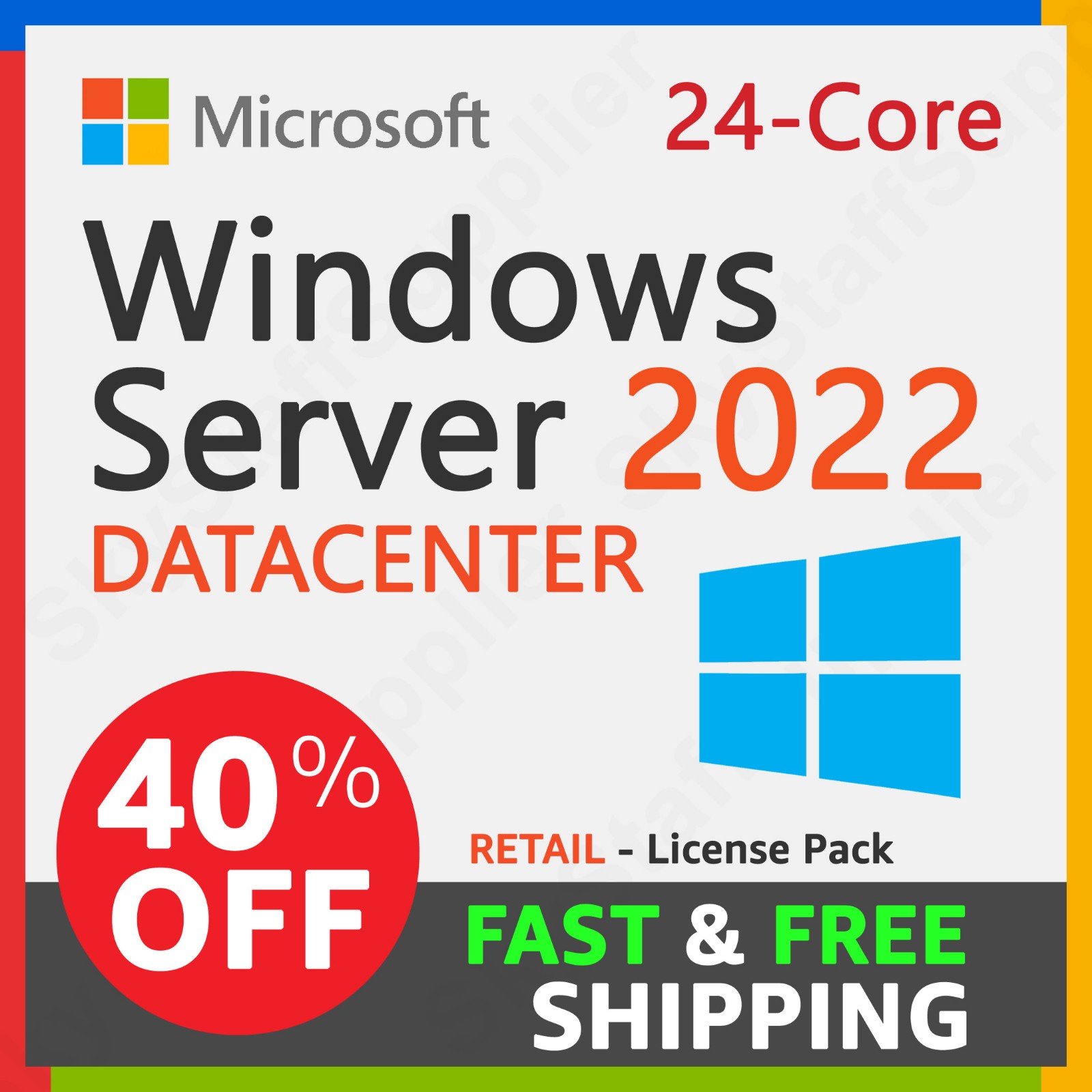Windows Server 2022 DATACENTER 24 Core License Pack + 50 ACCESS CALs – BRAND NEW
