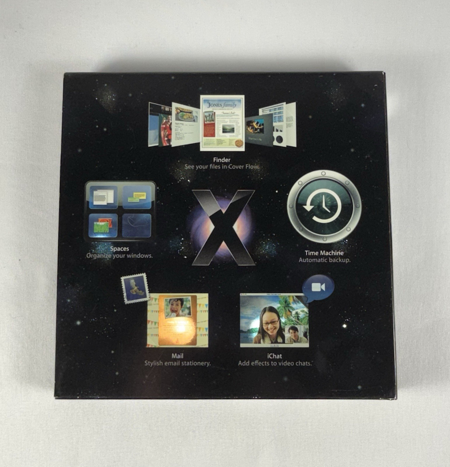 Apple Mac OS X Leopard Version 10.5.1 Install DVD Retail Box MB422Z/A 2007 V