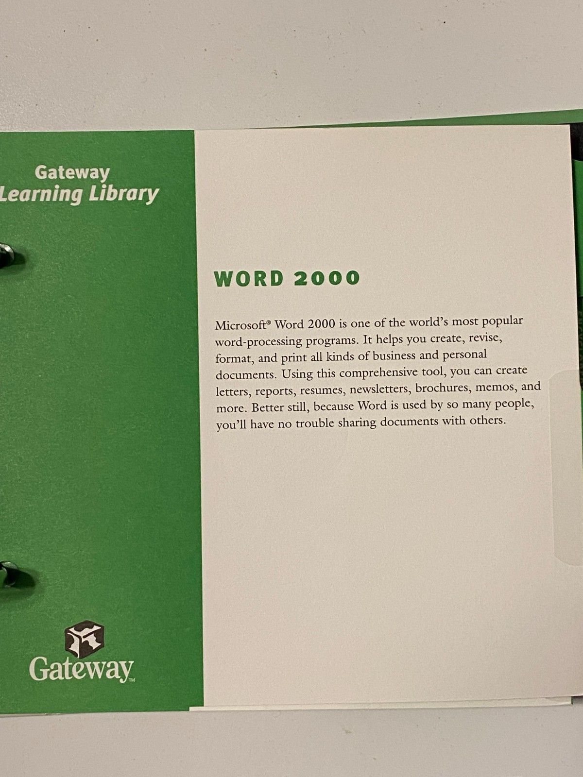 GATEWAY Computer’s Learning Library