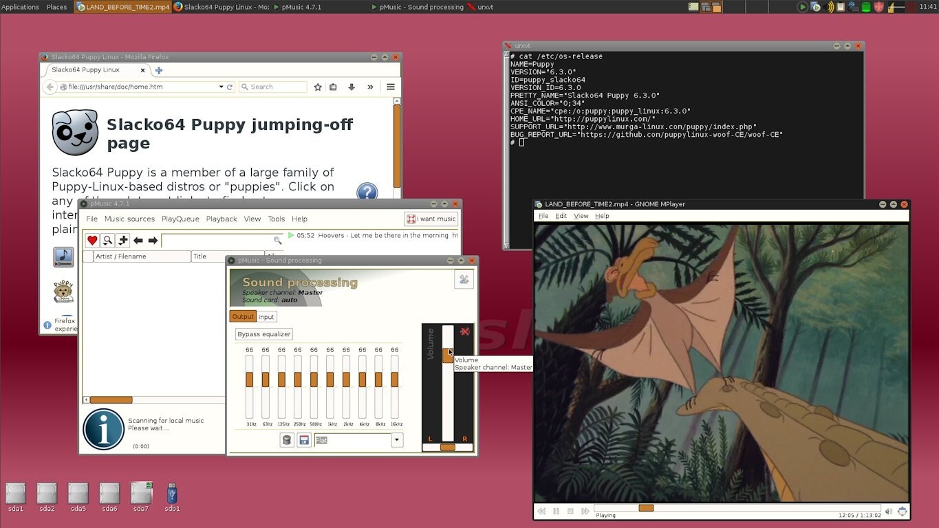 PUPPY LINUX OS ALL VER 64BIT USB/DVD, MAC/PC, DEBIAN UBUNTU SLACKWARE VOID BASE