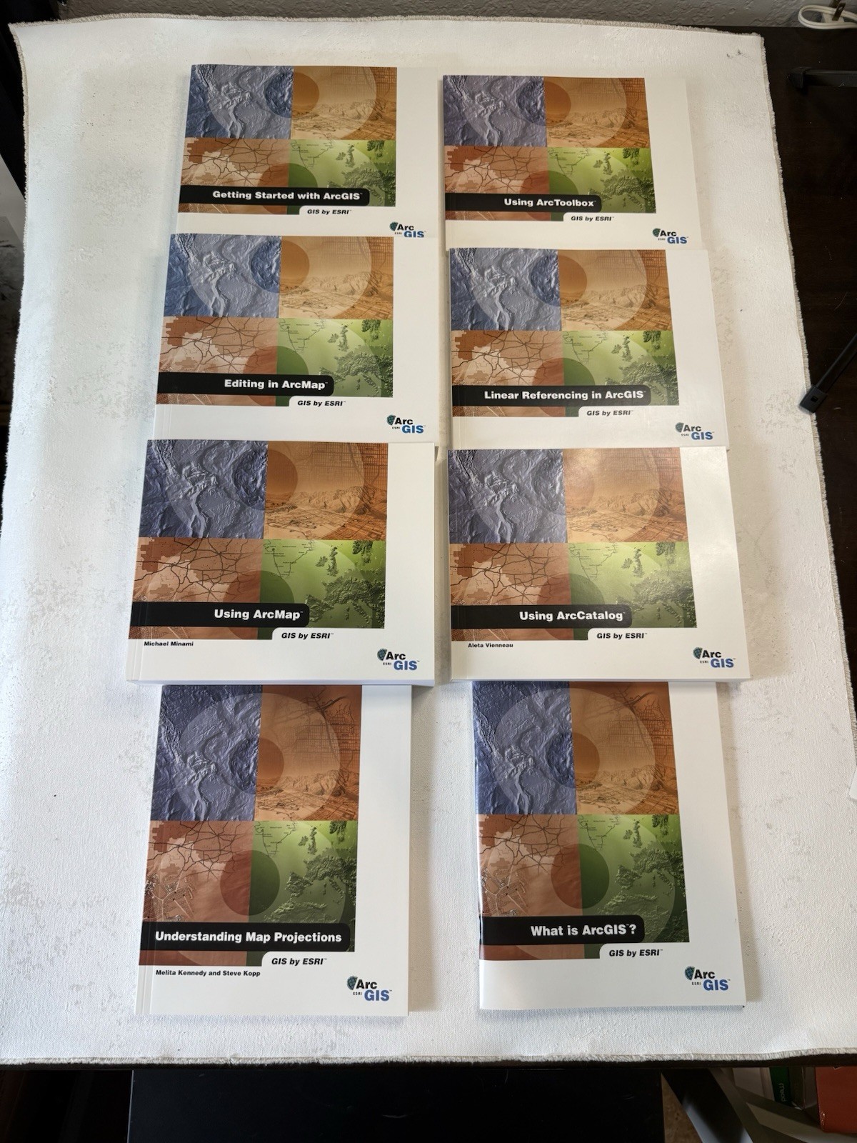 ARC GIS by ESRI instruction manuals and media kits 2003. 8.0 8.3