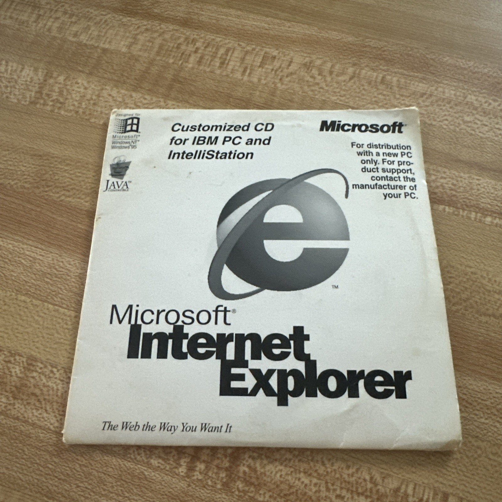 Microsoft Internet Explorer 4.0 CD-ROM For Windows NT + Windows 95 IBM ThinkPad