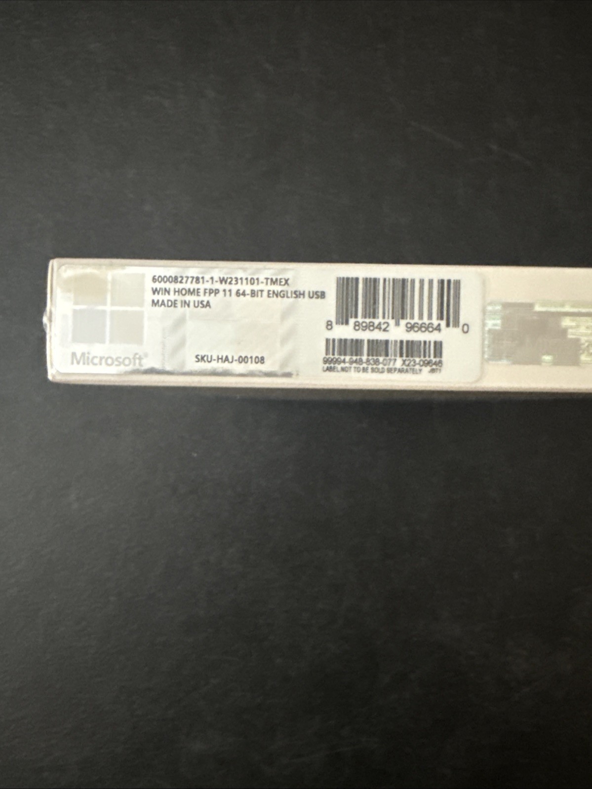 Microsoft Windows 11 Home 64-Bit USB Retail Box FPP English HAJ-00108 SEALED NEW