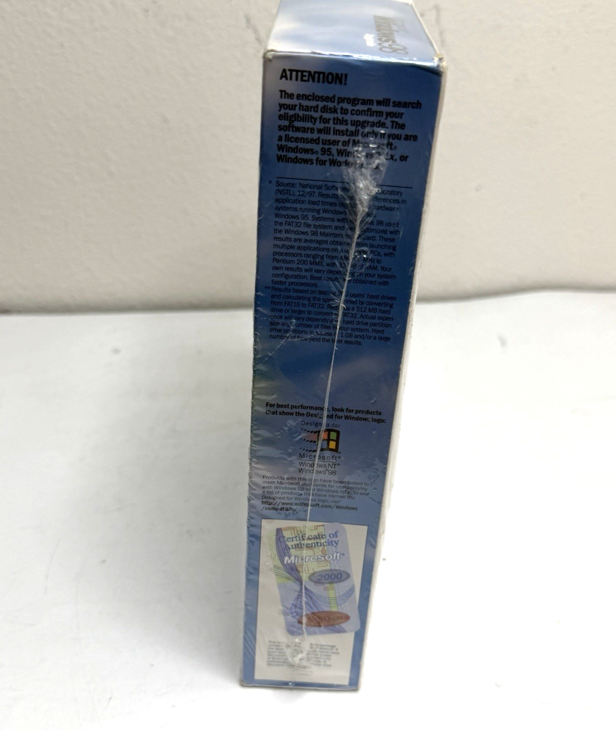 Microsoft Windows 98 Second Edition Upgrade Original + Win 10 Pro Factory Sealed