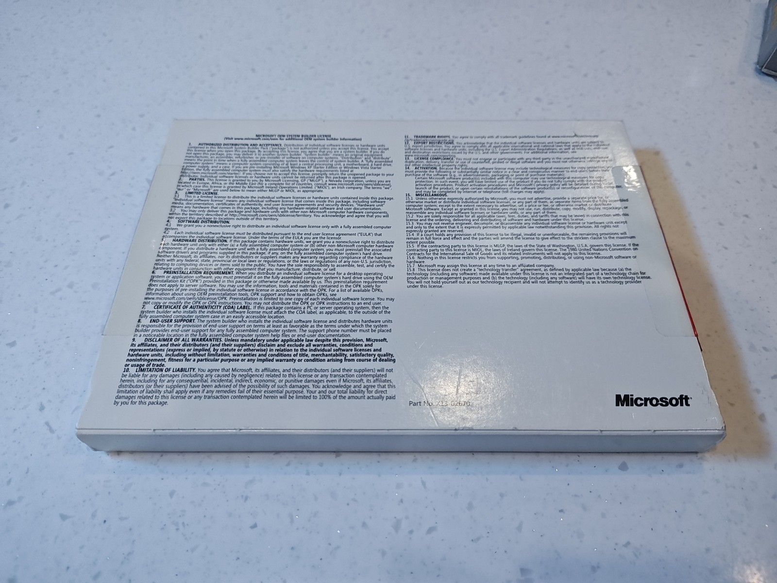 Microsoft Windows Vista Home Prem SP1 32-bit System Builders Pack