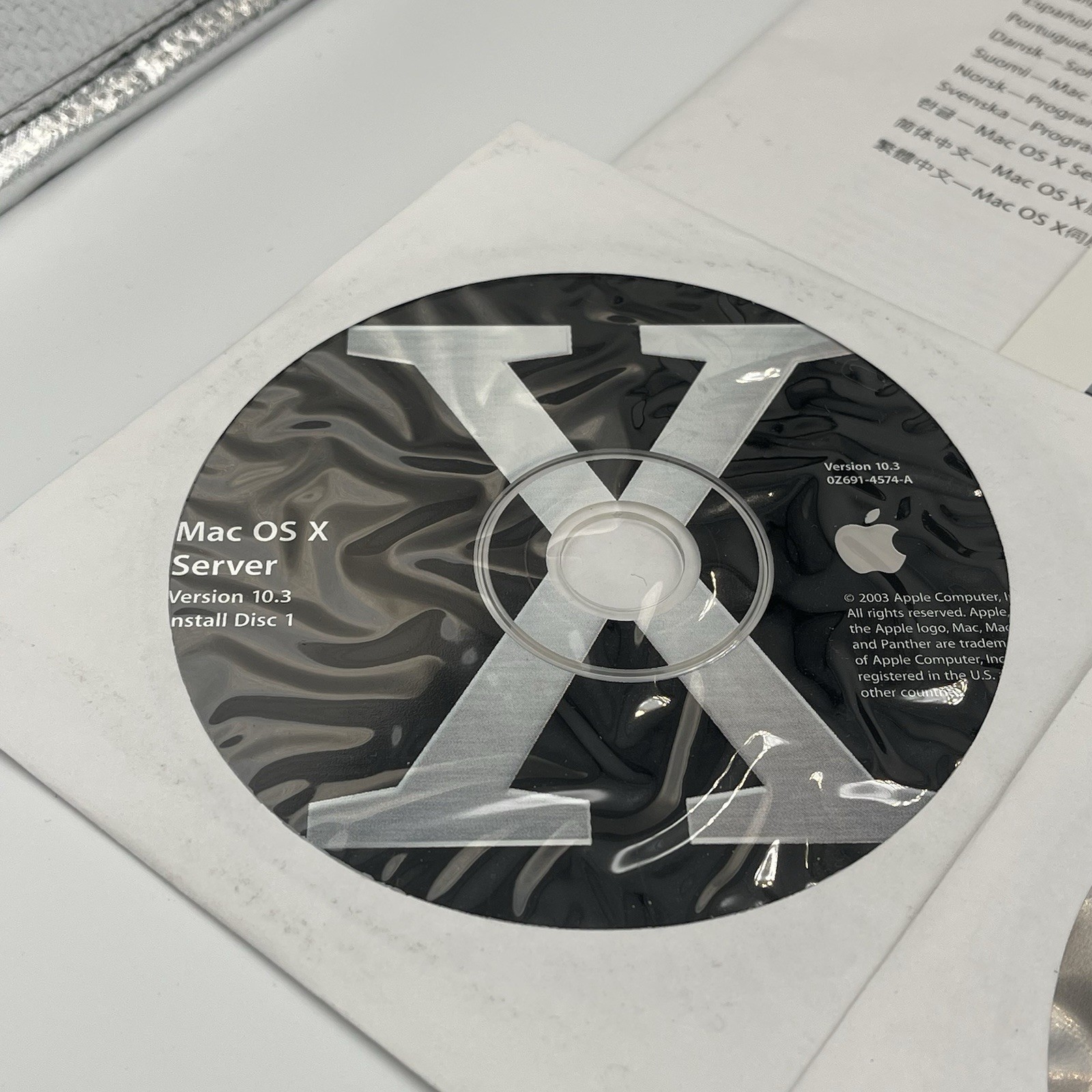 Apple Mac OS X 10.3 Panther Retail Package M9227LL/A Tools OEM