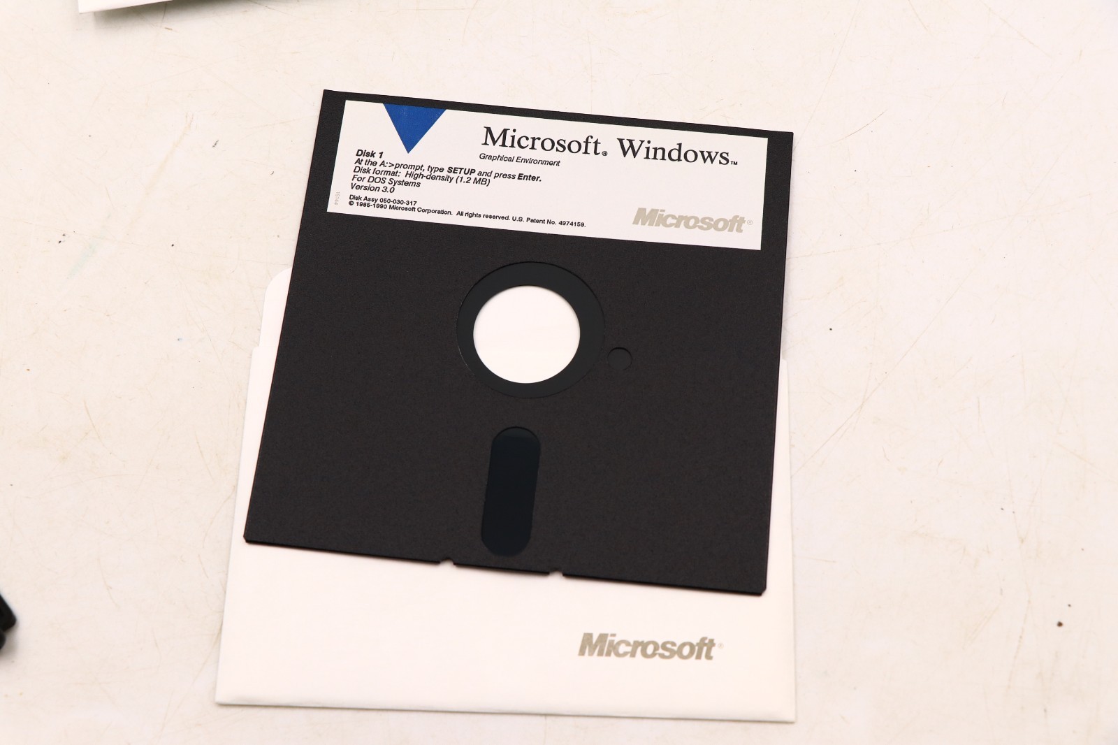 MICROSOFT WINDOWS Version 3.0 5.25″ Floppy Disks 1st Party 1990