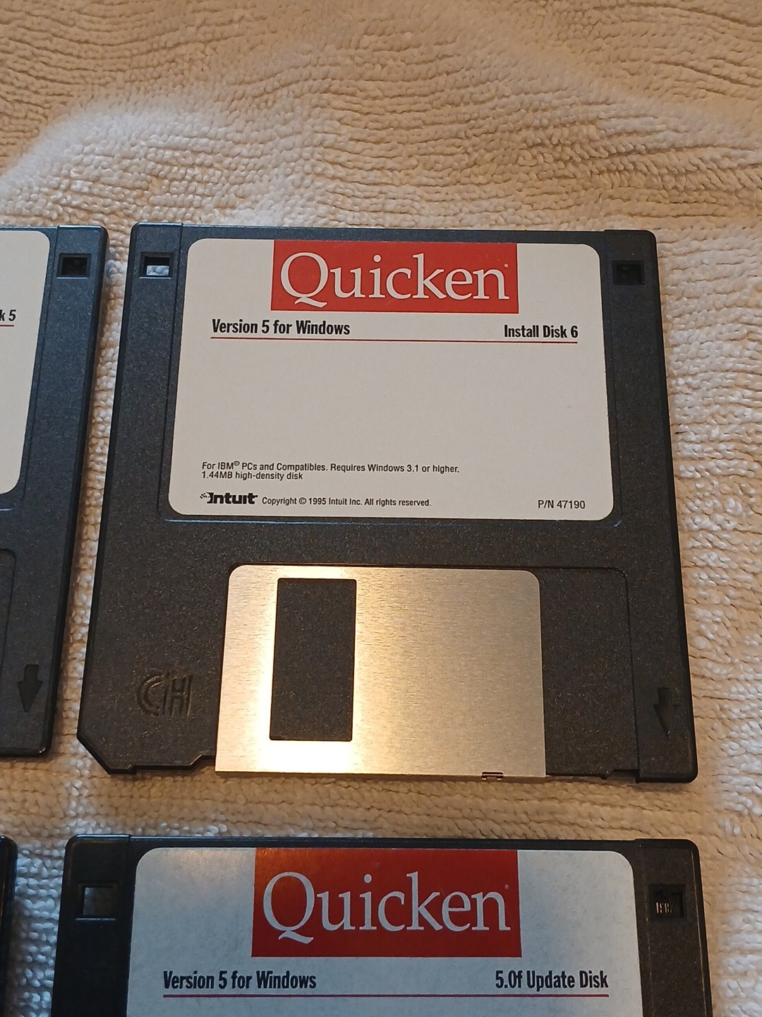 Vintage Quicken Deluxe For Windows 3.5 Floppy Disks Random Disk Lot Of 8