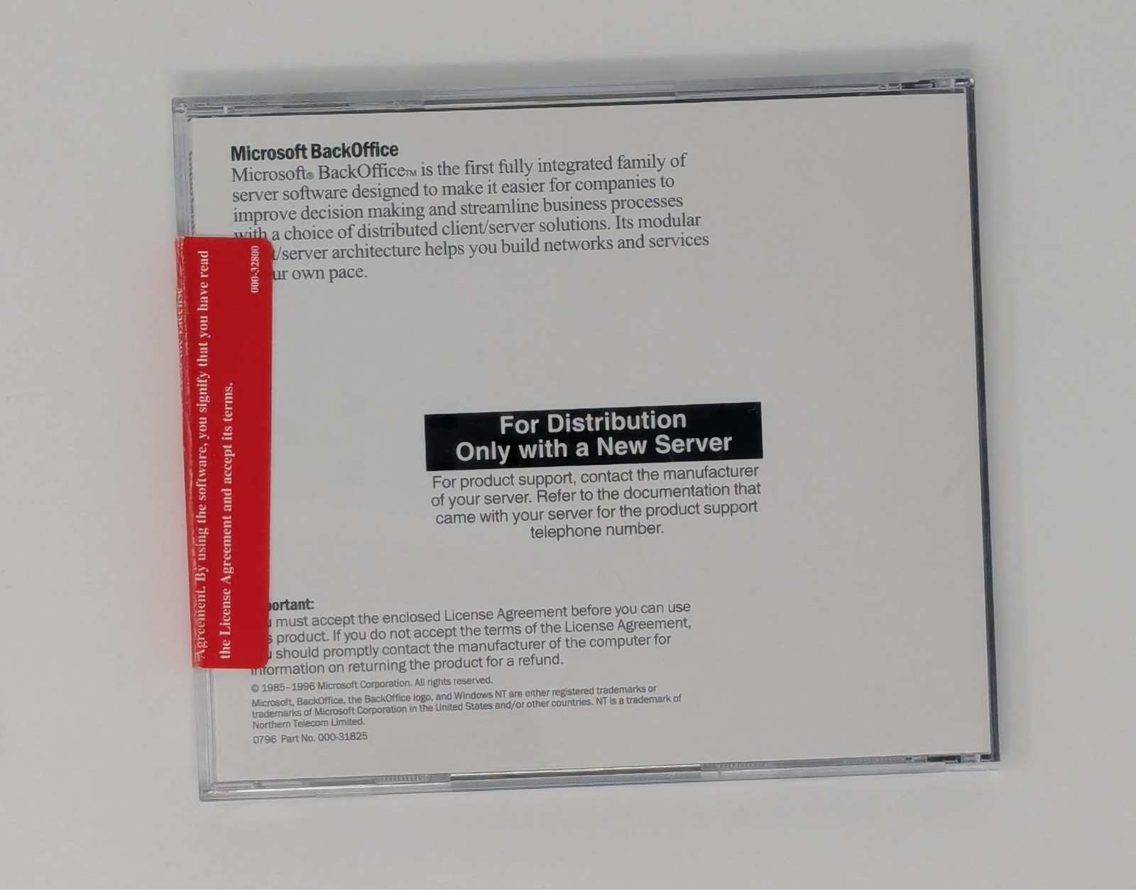 Microsoft Windows NT Server CD Version 4.0 – Vintage 000-43171
