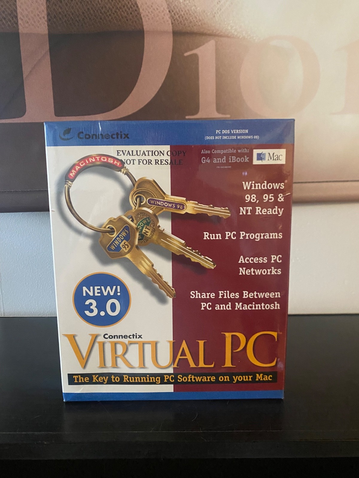 RARE 1999 Connectix Virtual PC Version 3.0 Mac BRAND NEW SEALED – FAST SHIPPING