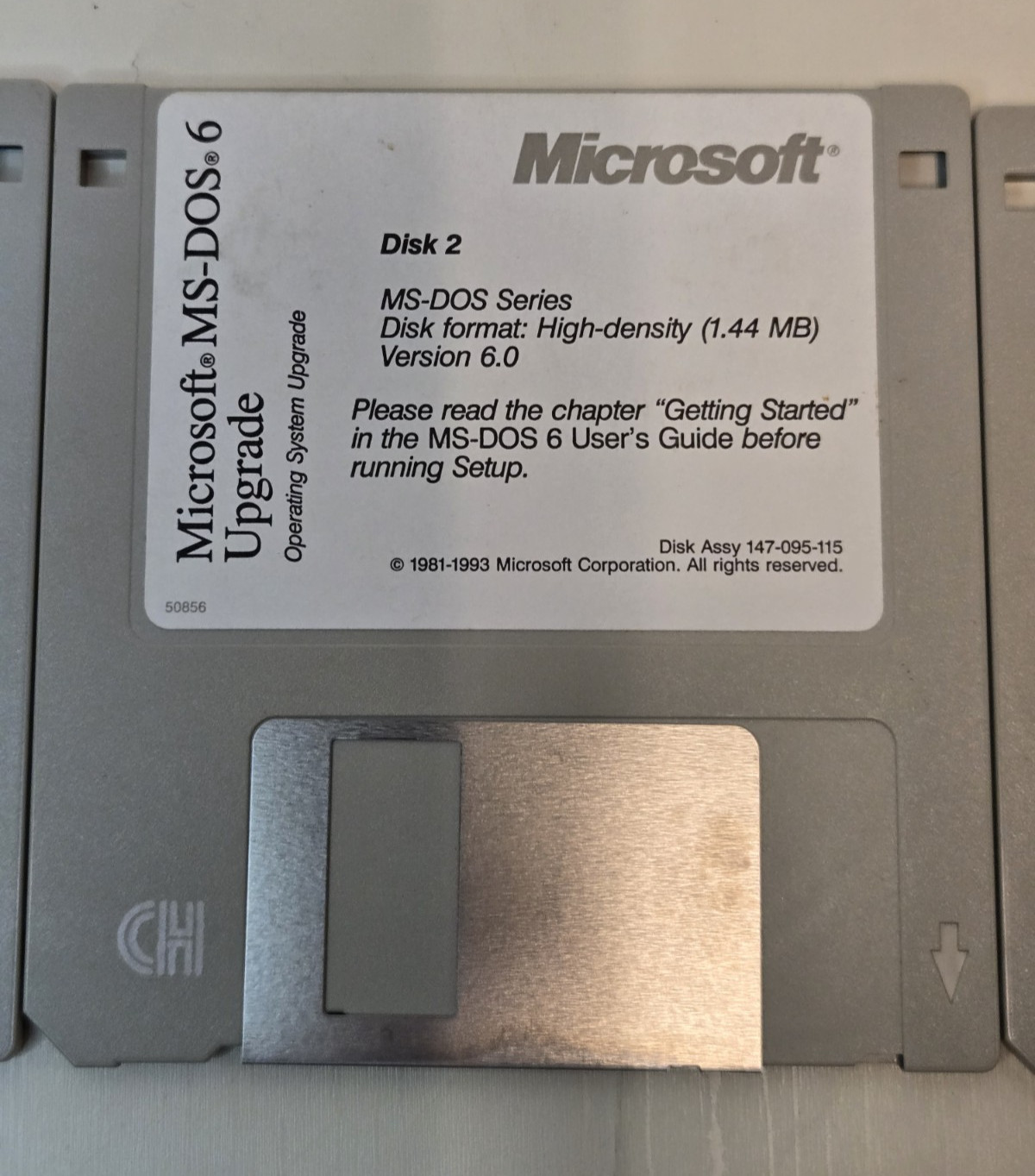 1993 MS-DOS 6 Operating System Upgrade 3.5″ Floppy Disks UNTESTED