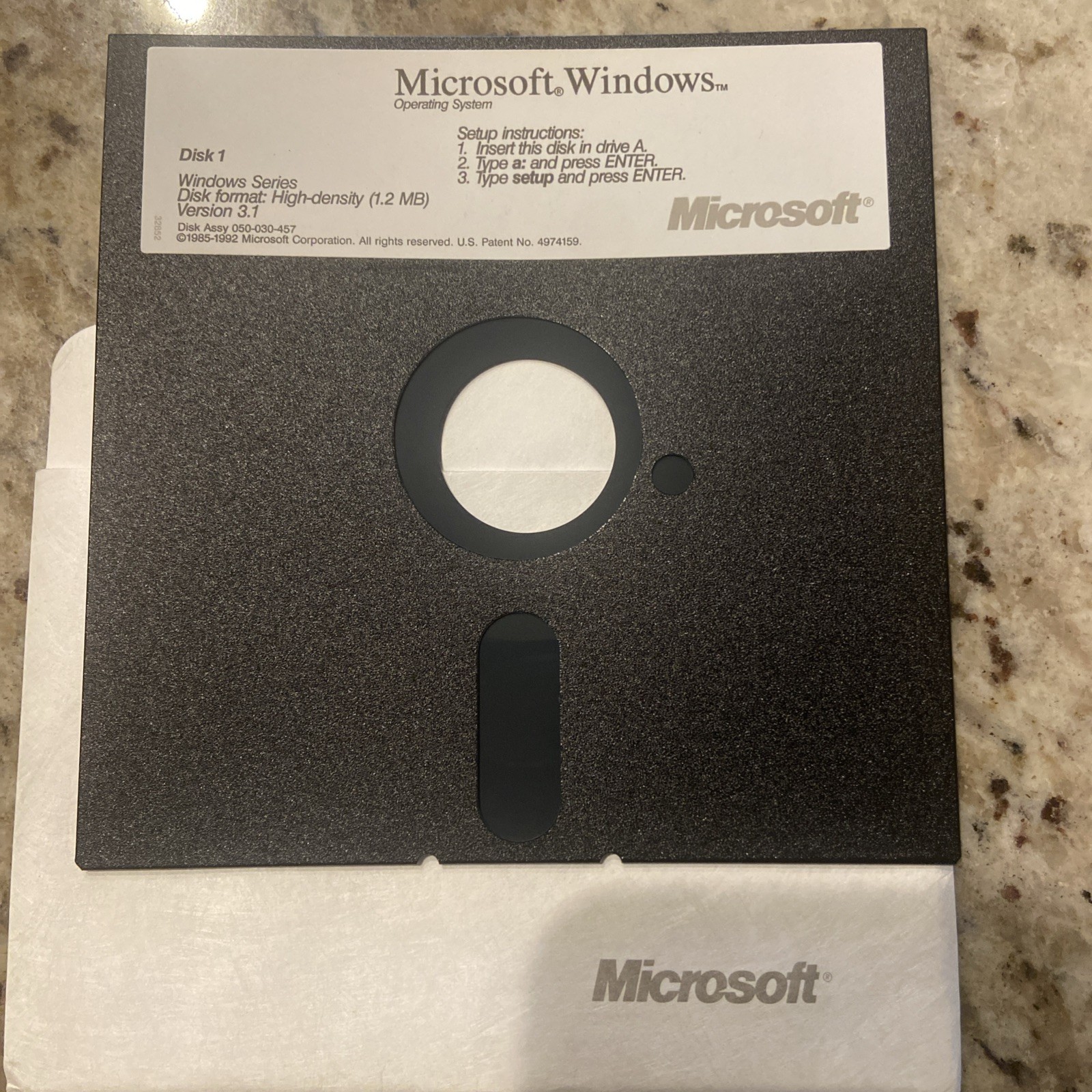 Microsoft Windows Operating System Vintage V 3.1 Floppy Disc Set (1-7) 5.25 Inch