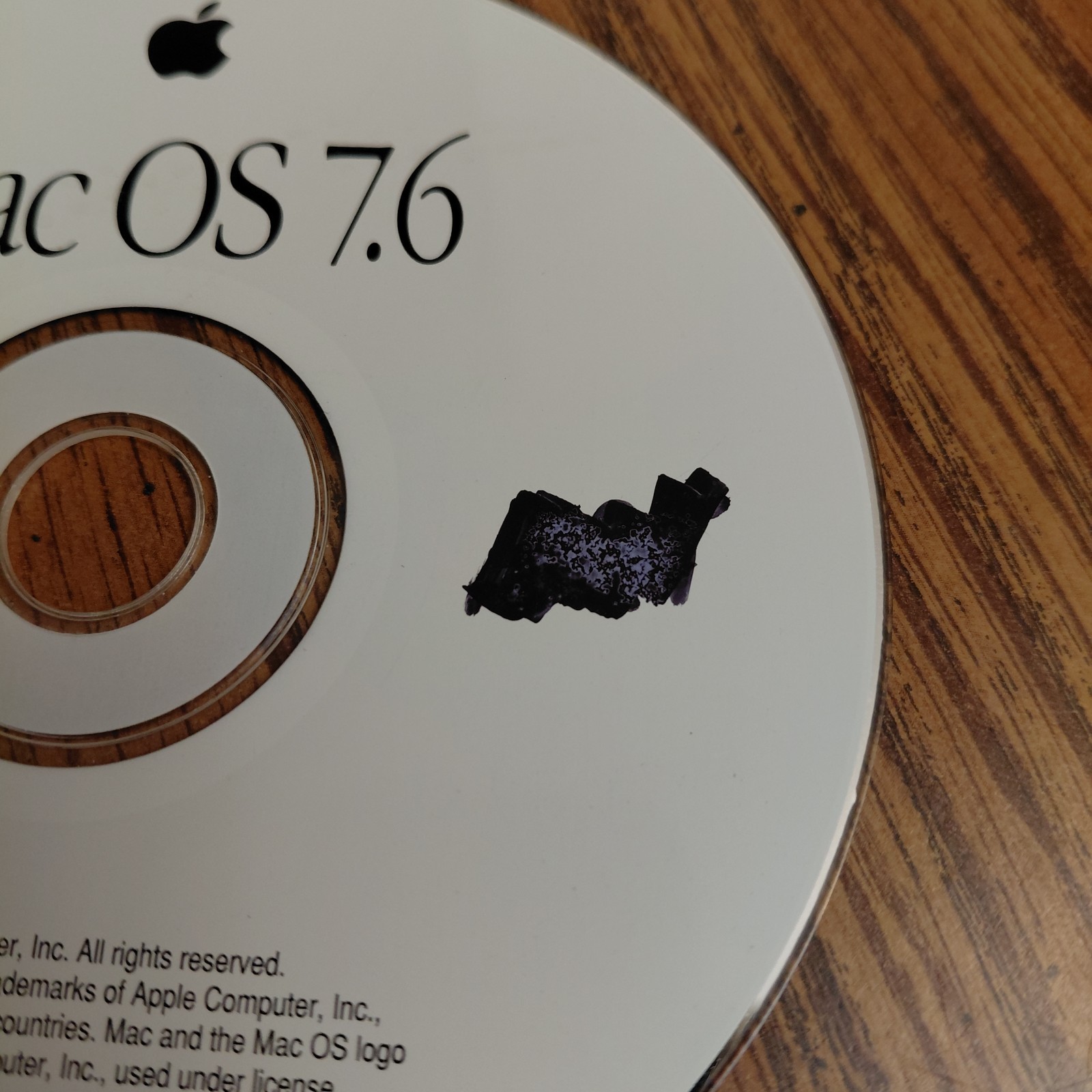 Apple Mac OS 7.6 CD Version 7.6 1997 CD ROM Disc Only U96073-086A