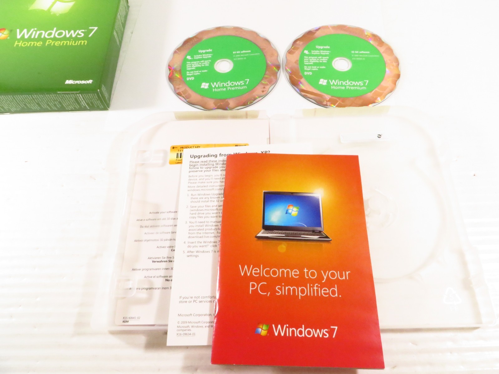 Microsoft Windows 7 Home Premium Upgrade Full Version 32/64-bit DVD-ROM 2012