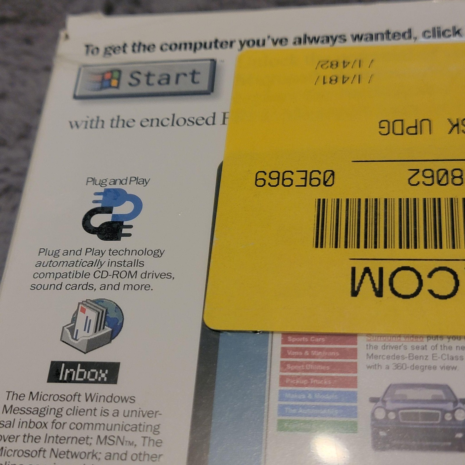 Vintage 1996 Microsoft Windows 95 Upgrade Sealed 3.5 Floppy Disc Set Retail Box