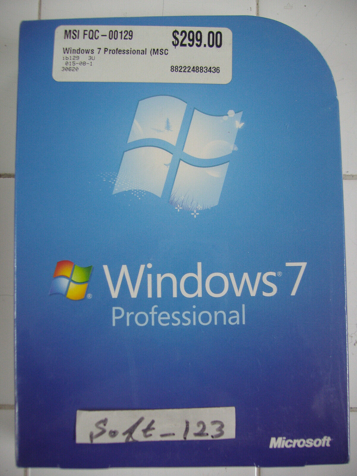 Microsoft Windows 7 Professional Full 32 & 64 Bit DVD MS WIN PRO=NEW SEALED BOX=