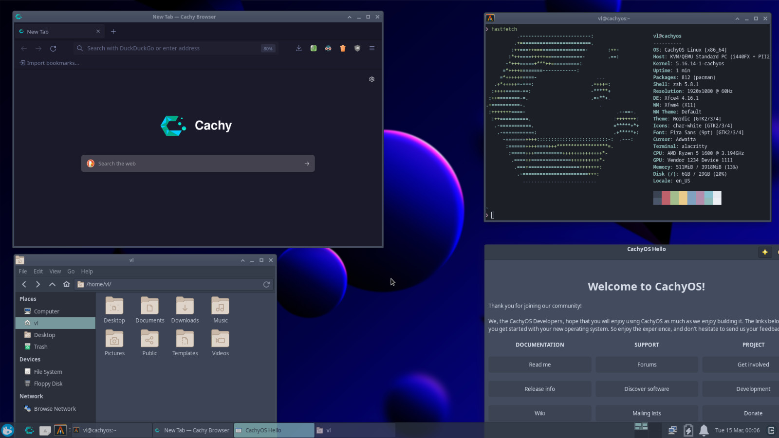 CACHYOS LINUX KDE, PLASMA | DESKTOP, HANDHELD | DVD, USB | CACHY OS | SHIPS FAST