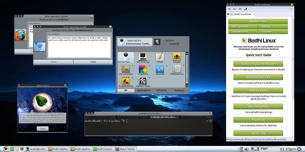 Latest New Release Bodhi Linux OS Operating System for PC on DVD