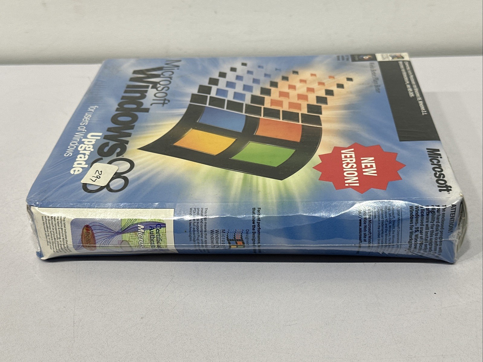 MICROSOFT WINDOWS 98 UPGRADE NEW VERSION SEALED 0398 Part X03-30200
