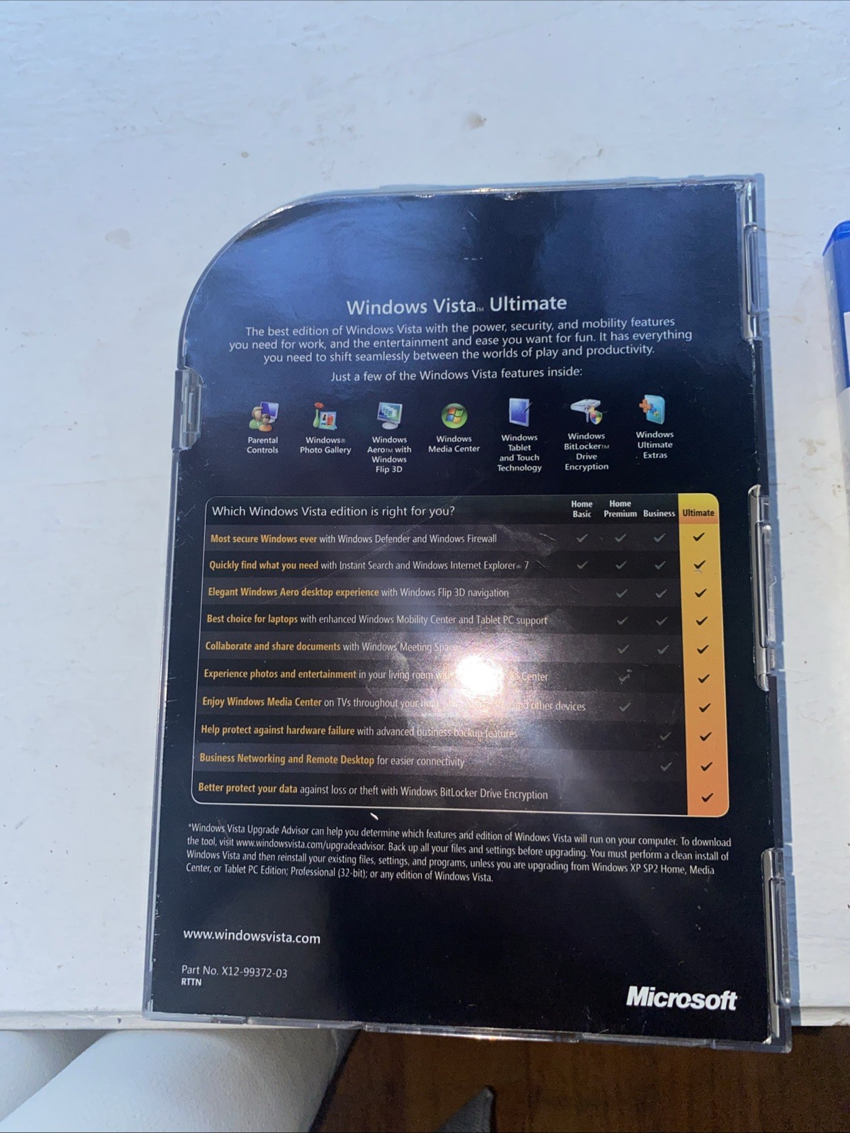 Microsoft Windows Vista Ultimate Full 32 Bit & 64 Bit DVDs