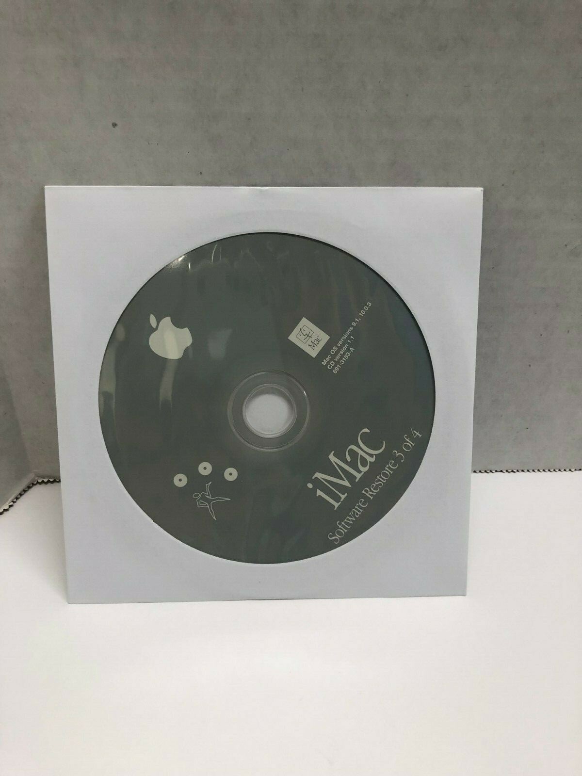 Apple iMac Software Restore CD’s of OS 9.1, Mac OS X 10.0.3 CD Version 1.1
