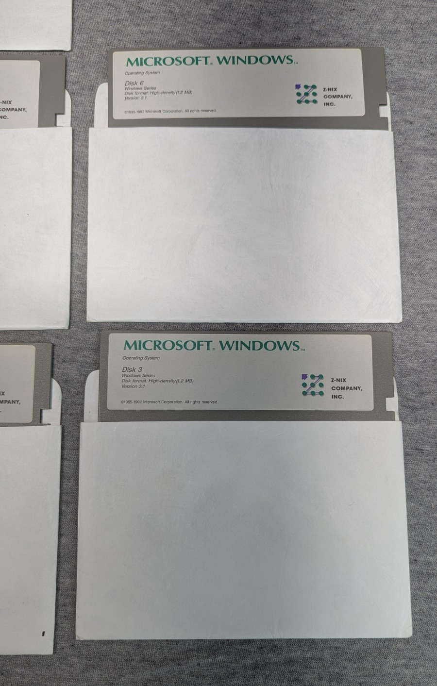Microsoft Windows 3.1 5.25″ Floppy Disks