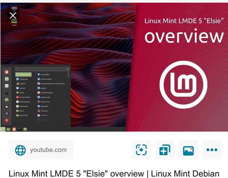 Linux mint USB Debian LMDE 6 Faye Amd64 From Canada
