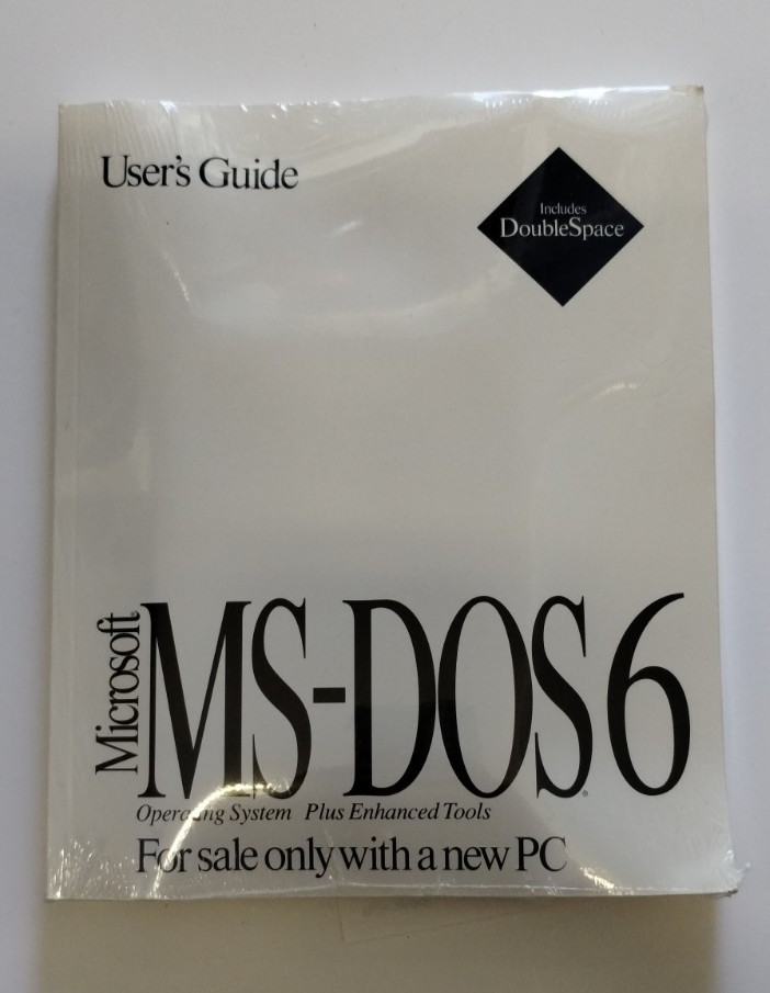 Microsoft MS-DOS 6 with COA, 3.5″ disk (New/Unopened)