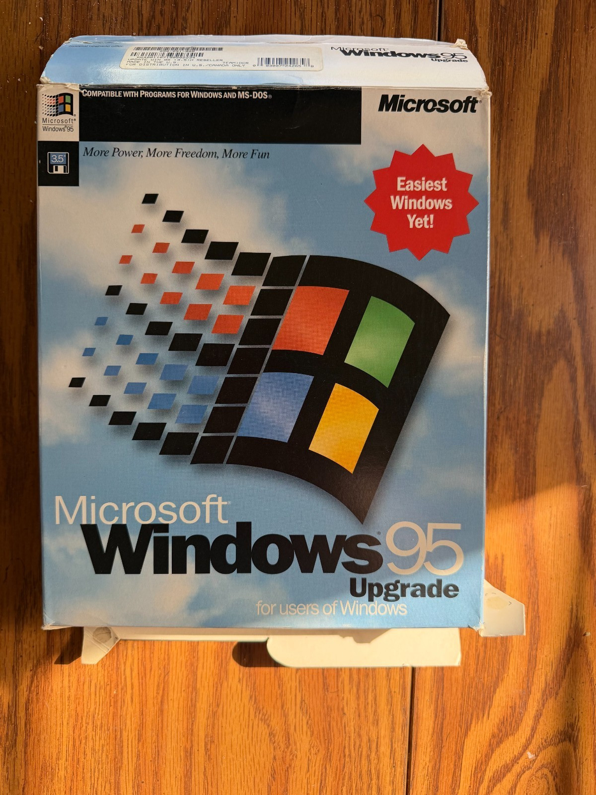 Windows 95 Upgrade Floppy 3.5 CIB Big Box Microsoft Vintage OS READ Disk Issu