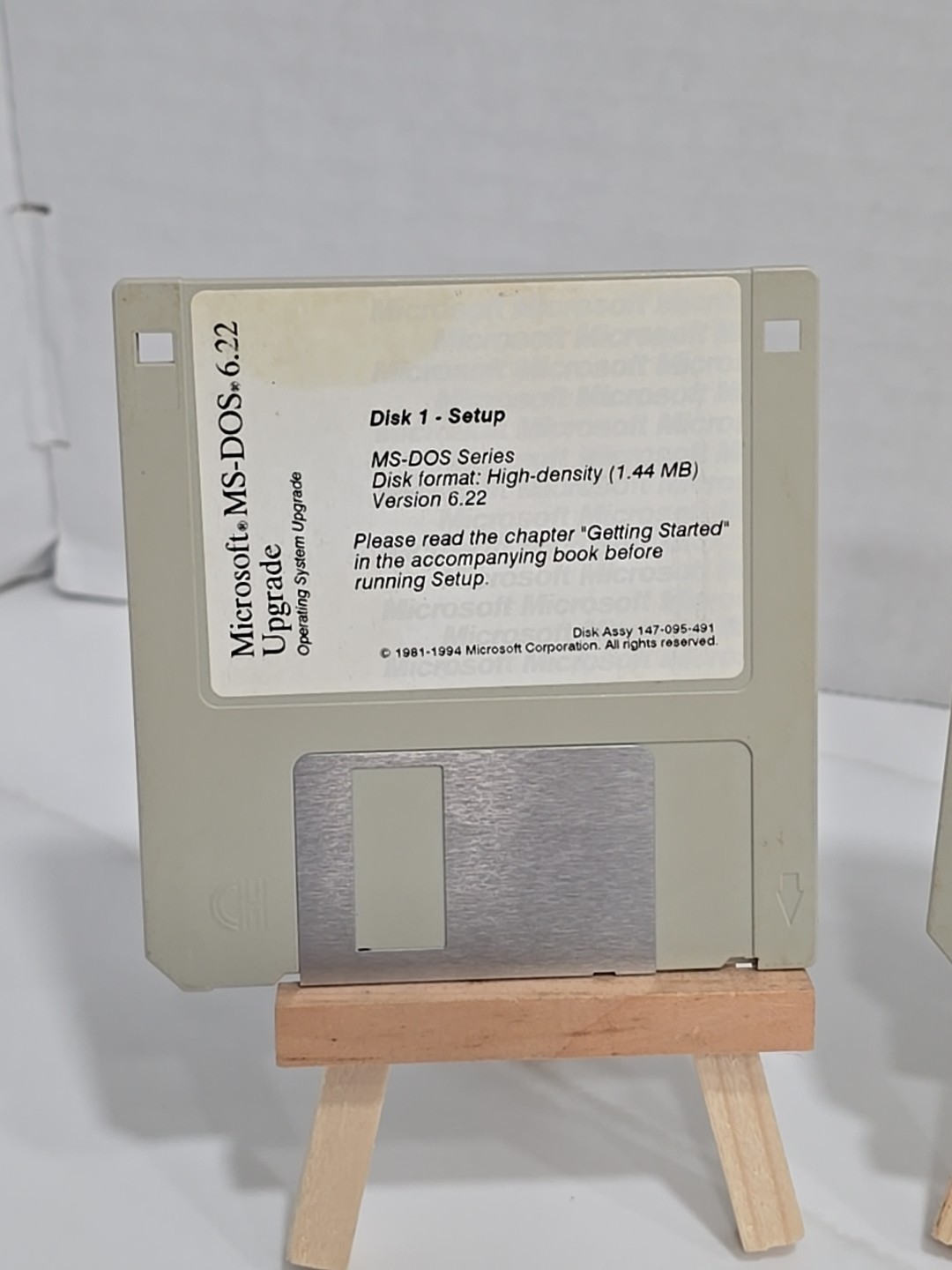 Microsoft MS-DOS 6.22 – Installer Floppy Disks – 3.5″ 1.44MB – Discs 1,2,3 Only
