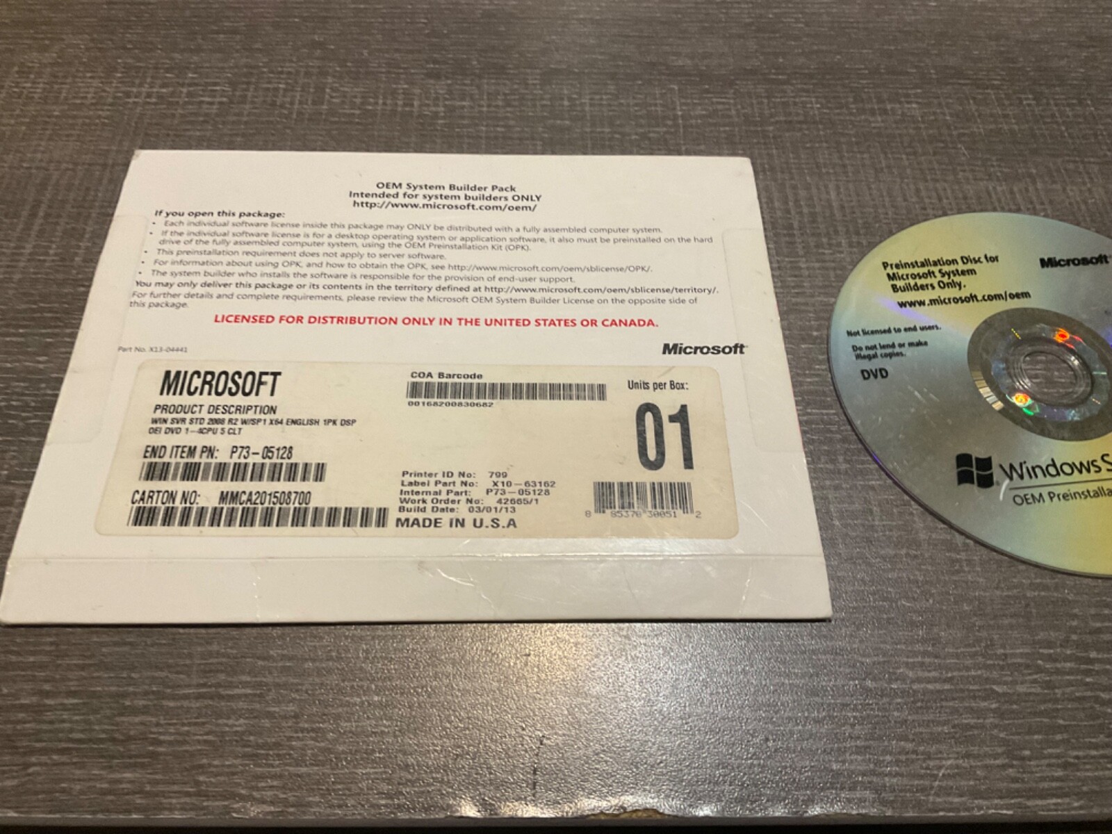 Microsoft SQL Server 2008 R2 Developer DVD Used