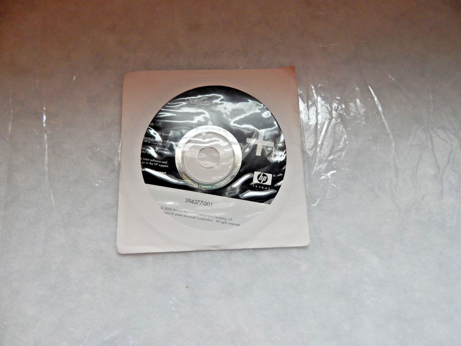 HP Operating System DVD – Windows XP PRO SP2 394377-001