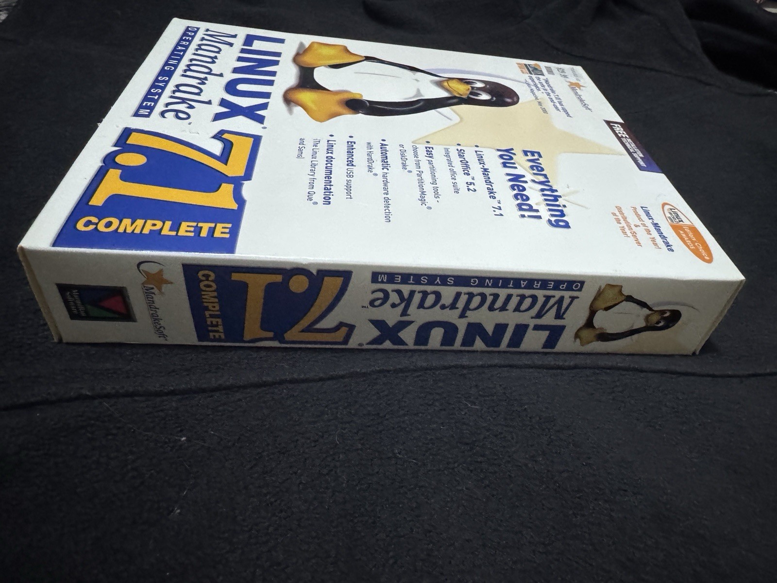 Linux Mandrake 7.1 Complete Big Box NIB 2000 Vintage Software