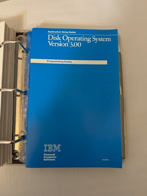 IBM PC DOS 3.0 Disk Operating System Complete Binder Manual Disks 1984 Vintage