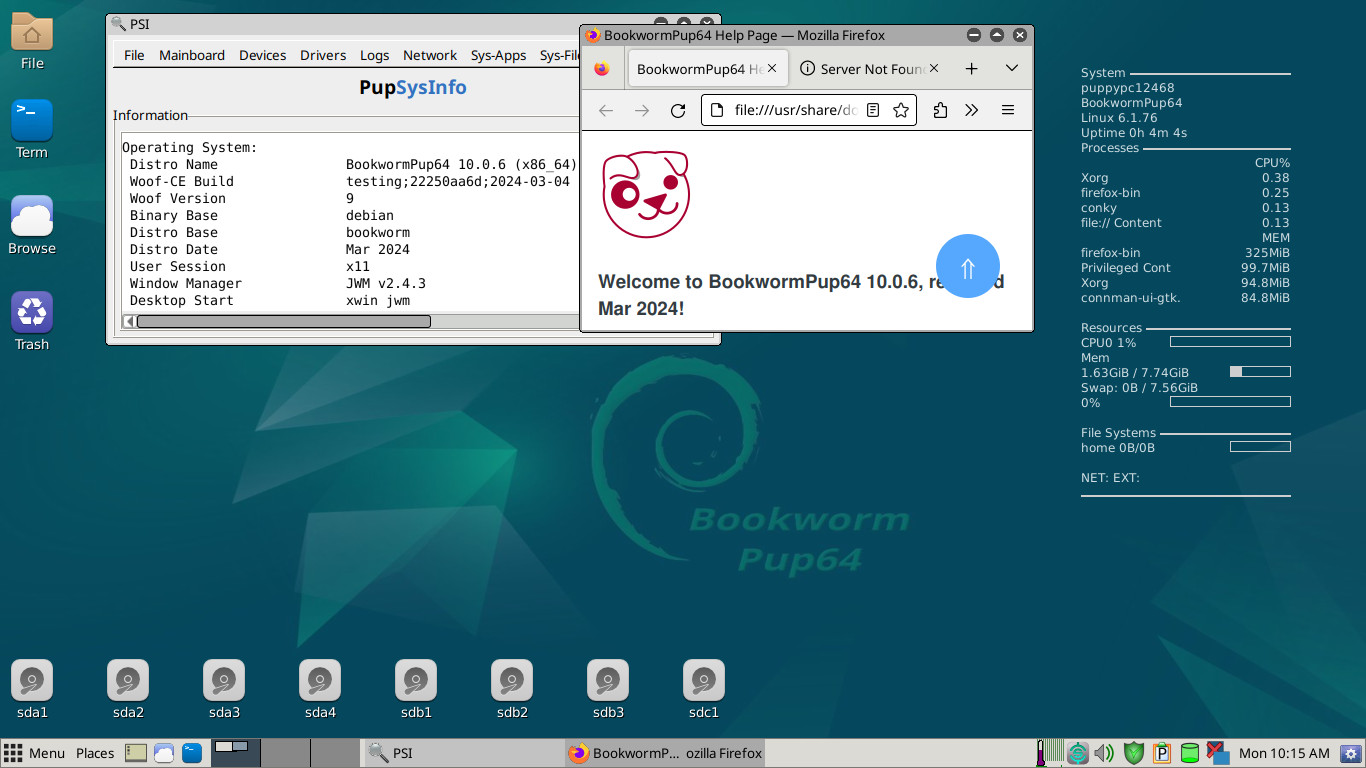 PUPPY LINUX OS ALL VER 64BIT USB/DVD, MAC/PC, DEBIAN UBUNTU SLACKWARE VOID BASE
